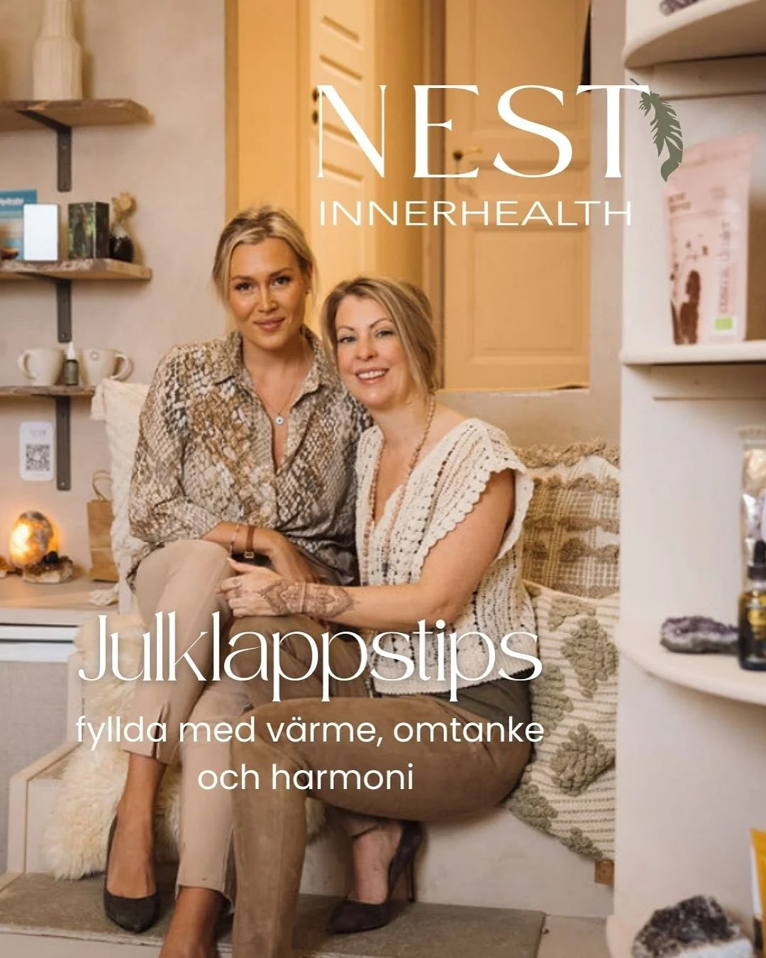 ✨ L&aring;t &aring;rets klappar bli sm&aring; stunder av omtanke✨

Hos oss p&aring; NEST hittar du allt som skapar feel-good p&aring; riktigt: lugnare dagar, mer energi, sm&aring; stunder av &aring;terh&auml;mtning och produkter vi sj&auml;lva inte k