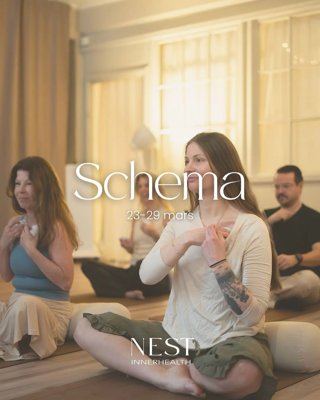 H&auml;r kommer schemat f&ouml;r vecka 14 🪶

Som vanligt hittar du m&aring;nga h&auml;rliga klasser p&aring; schemat och vi ser s&aring; fram emot l&ouml;rdagens workshop &rdquo;Landa &amp; Blomstra&rdquo;. 

Veckans workshop &auml;r fullbokad men v