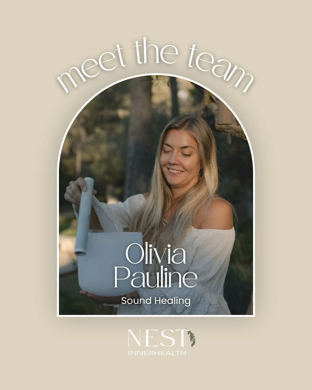 &bull;MEET THE TEAM&bull;

Det h&auml;r &auml;r Olivia @oliviapauline grundare av @thesonicnest 🤍

Som spaceholder hos oss guidar hon genom sound healing journeys d&auml;r tibetanska klangsk&aring;lar, kristallsk&aring;lar, intuitiv s&aring;ng, natu