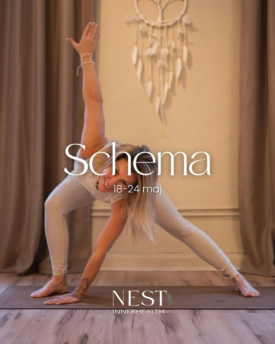 Veckans schema &auml;r proppat med h&auml;rliga klasser 🤍

Det finns n&aring;gra f&aring; platser kvar p&aring; sista v&auml;ndan av v&aring;r popul&auml;ra workshop Landa &amp; Blomstra nu p&aring; l&ouml;rdag 🧘🏼🌱

Spana in schemat och boka in s