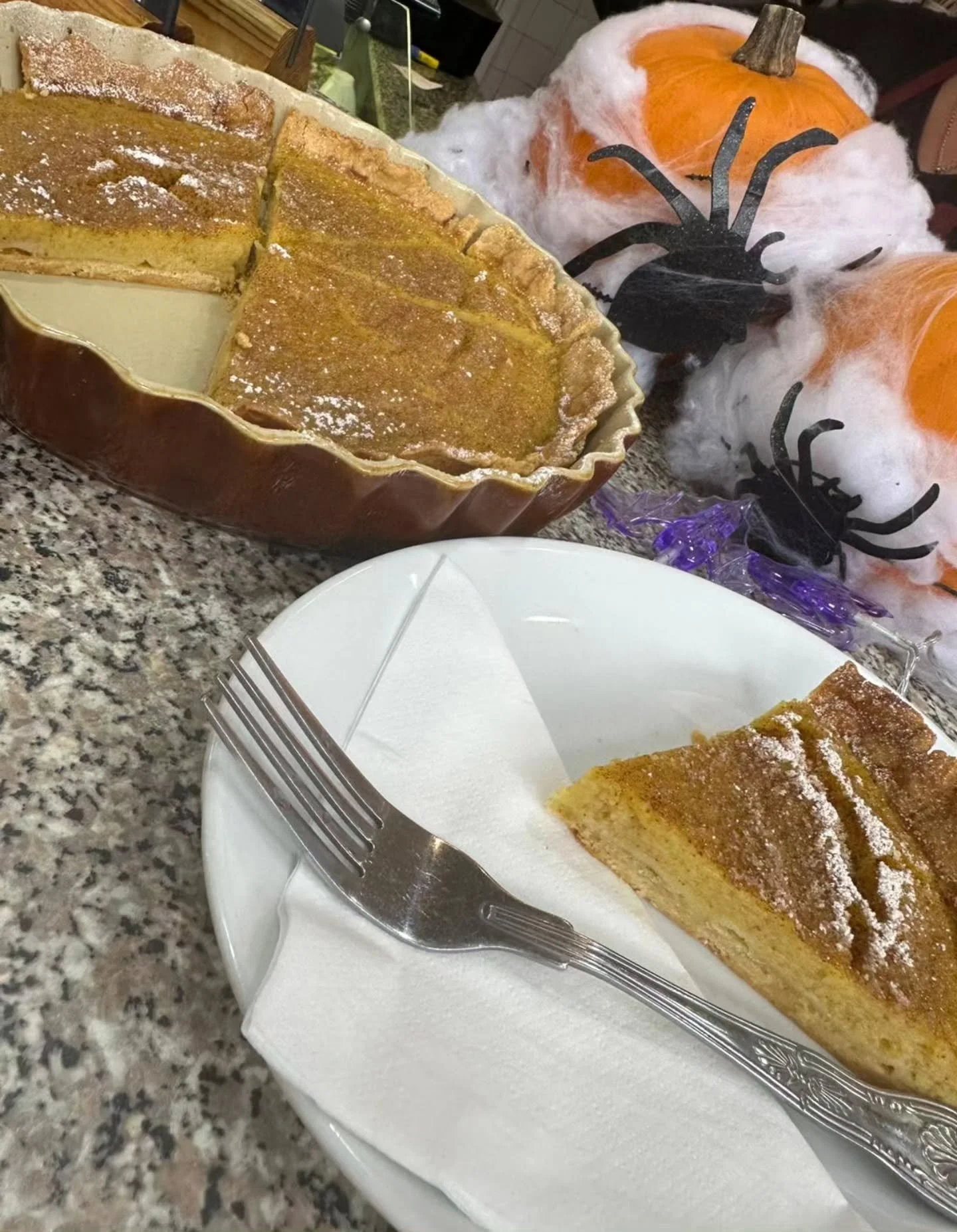 🎃 Fall in Love with Pumpkin Pie Season! 🍁

Smooth, spiced, and perfectly golden &mdash; our Homemade Pumpkin Pie is autumn comfort in every slice. Made with real pumpkin, warming cinnamon, and a buttery pastry crust baked to perfection.

✨ Rich &am