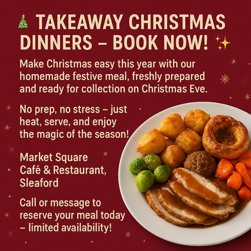 🎄 Takeaway Christmas Dinners &ndash; Book Now! 🎄
Make Christmas easy this year with a Homemade Festive Meal, freshly prepared and ready for collection on Christmas Eve.

🍽️ Christmas Dinner &ndash; &pound;17.95

Each meal includes:
&bull; Roast Tu