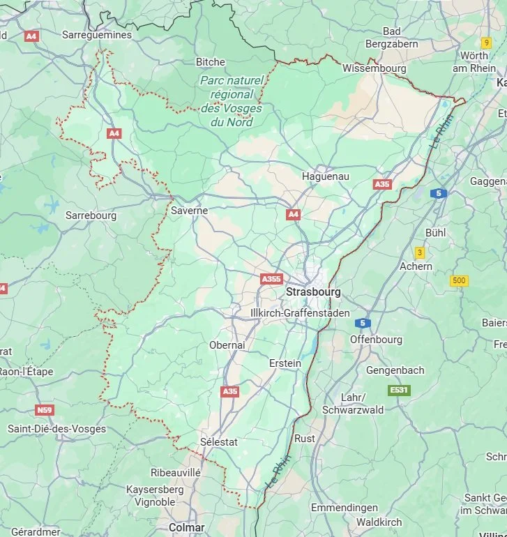 Strasbourg Haguenau Saverne Sélestat Obernai Schiltigheim Illkirch-Graffenstaden Lingolsheim Bischheim Ostwald Bischwiller