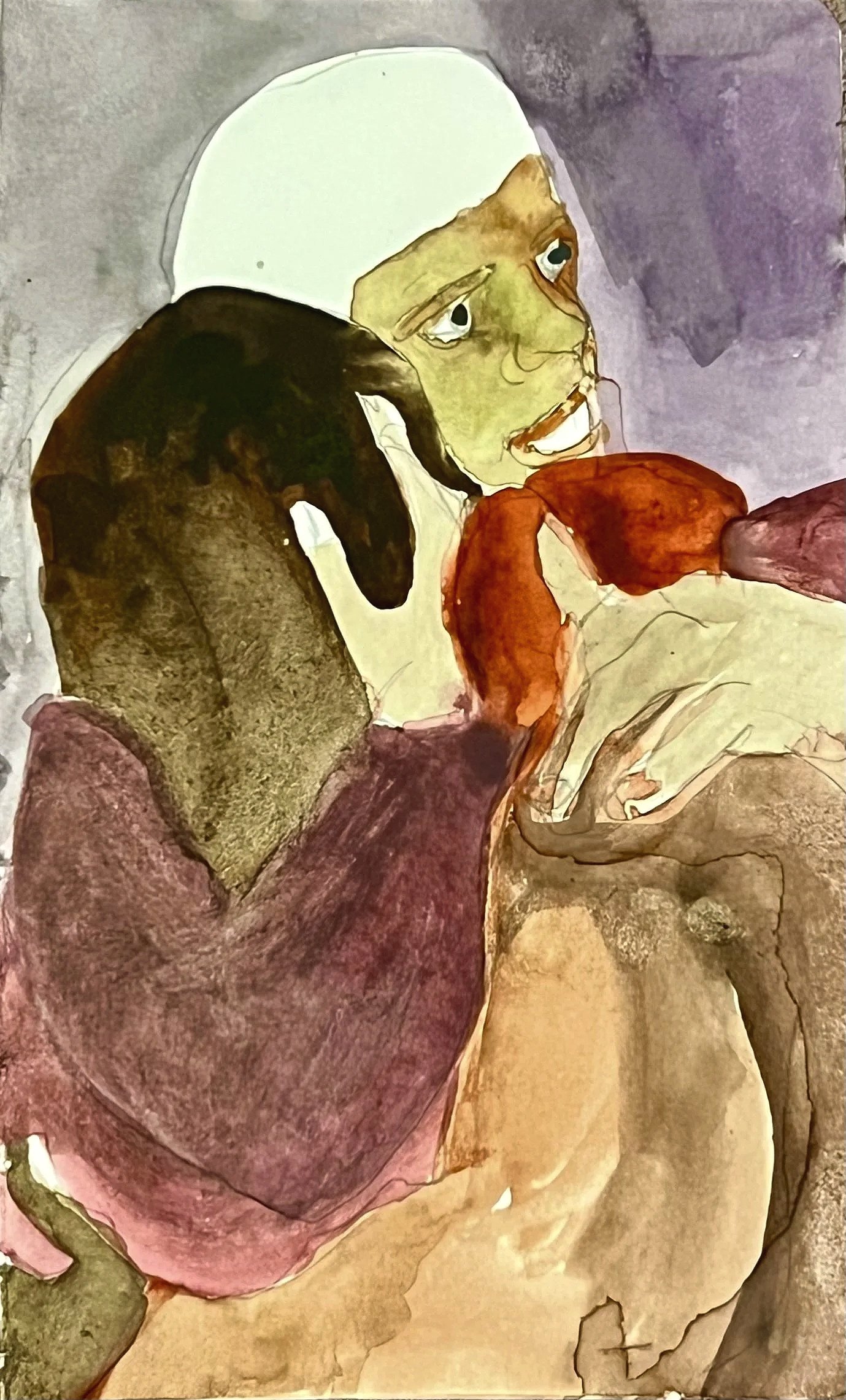 Let it be 2025,
watercolor on paper
10,5 x 14,8 cm