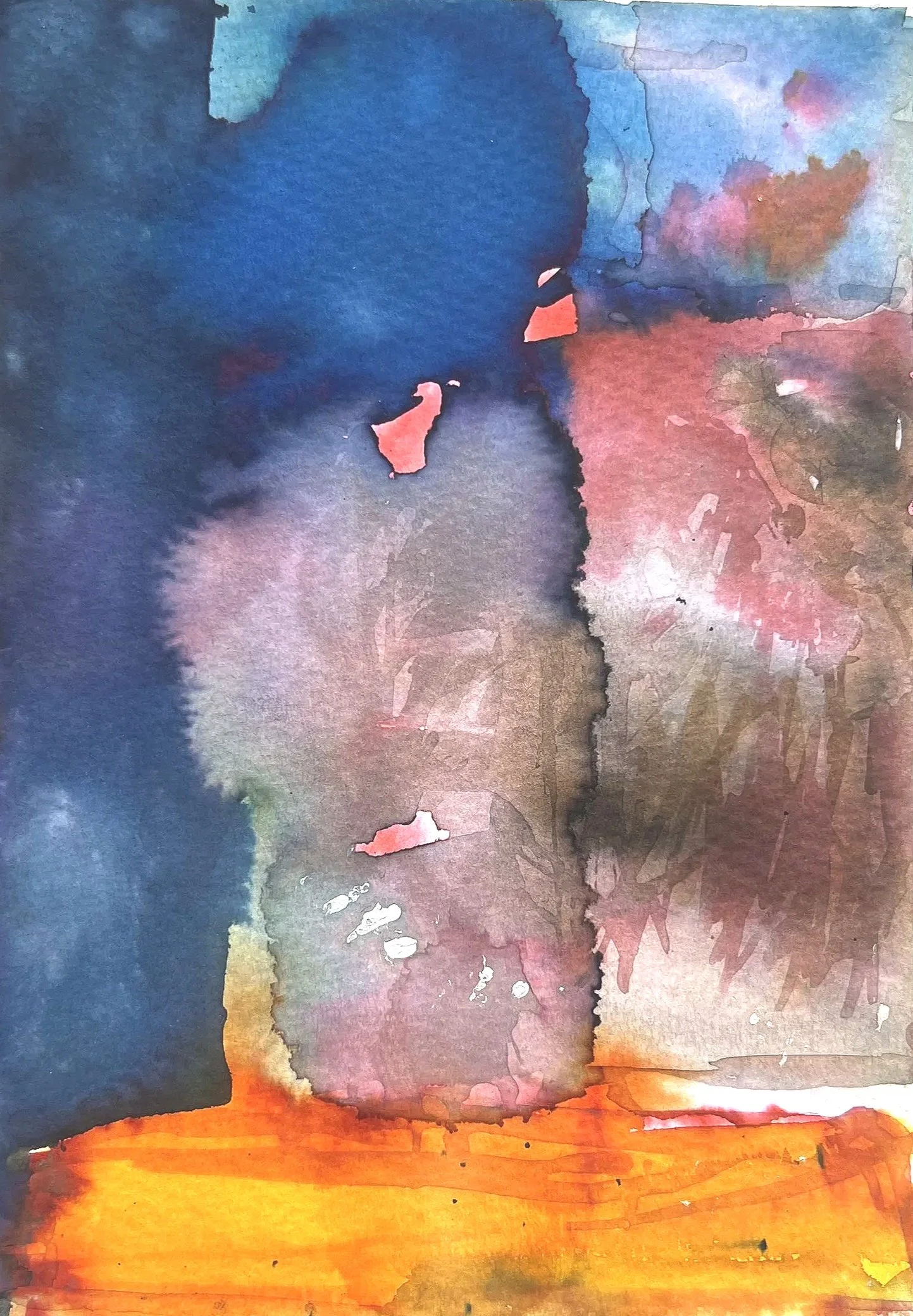 Untitled 2024, 
watercolor on paper
14,8 x 21 cm