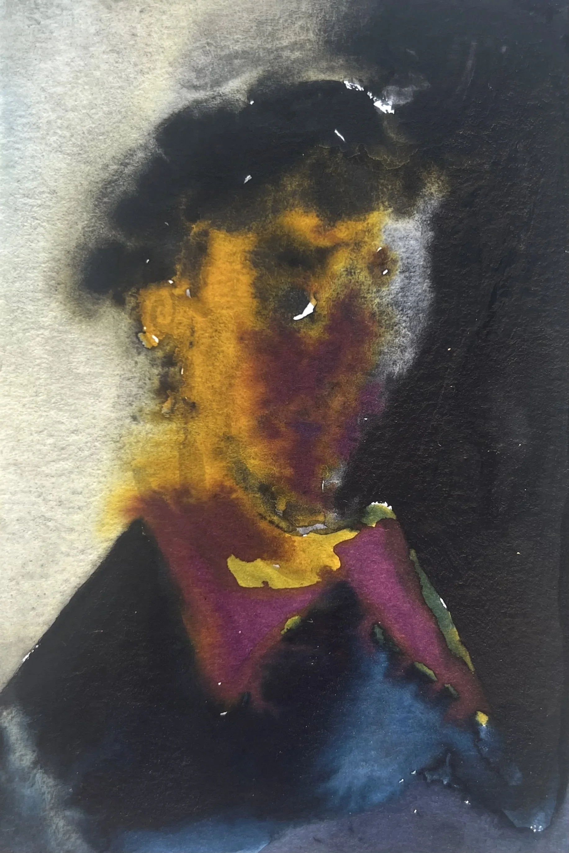 Inbetween 2024,
watercolor on paper
10,5 x 14,8 cm