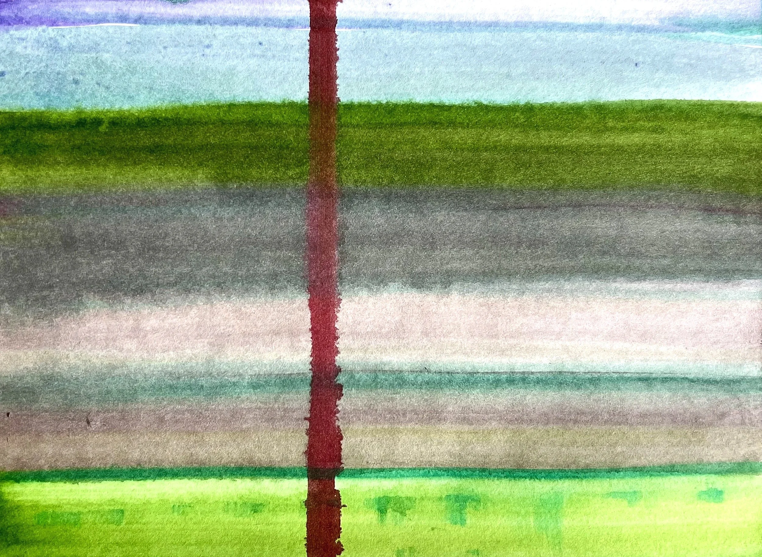 Straßenstrich 2024,
watercolor on paper
21,0 x 14,8 cm