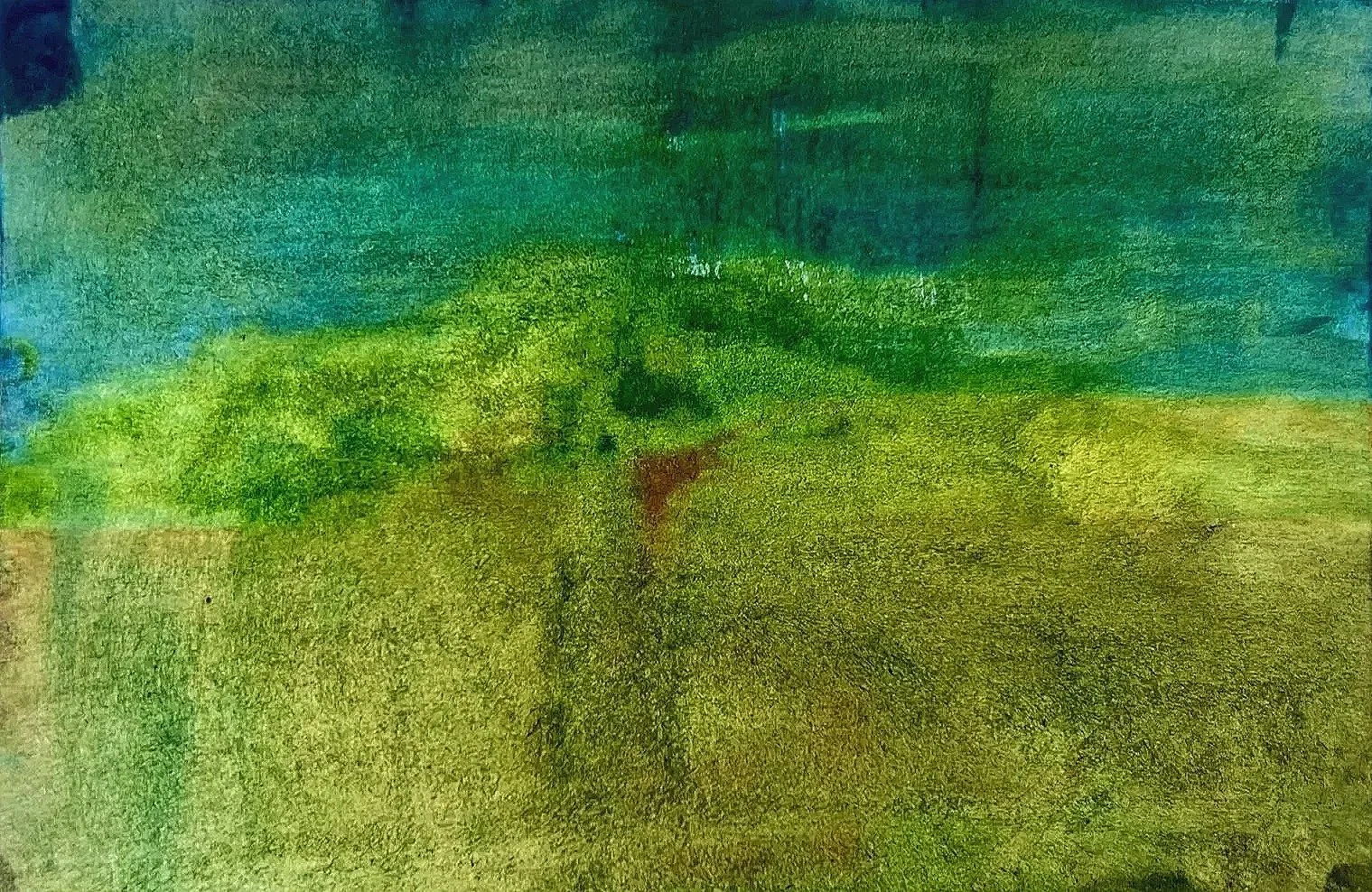 Grüner Baum, Regen kommt 2024,
watercolor on paper
14,8 x 10,5 cm