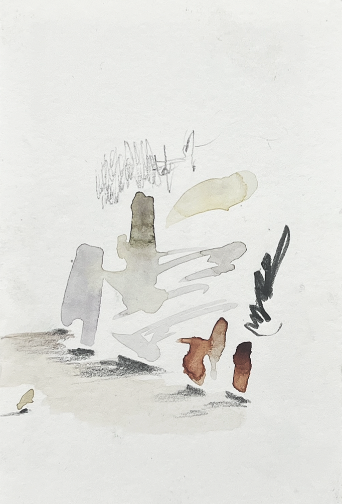  1 Lichtjahr 2024,
watercolor and graphite on paper
10,5 x 14,8 cm