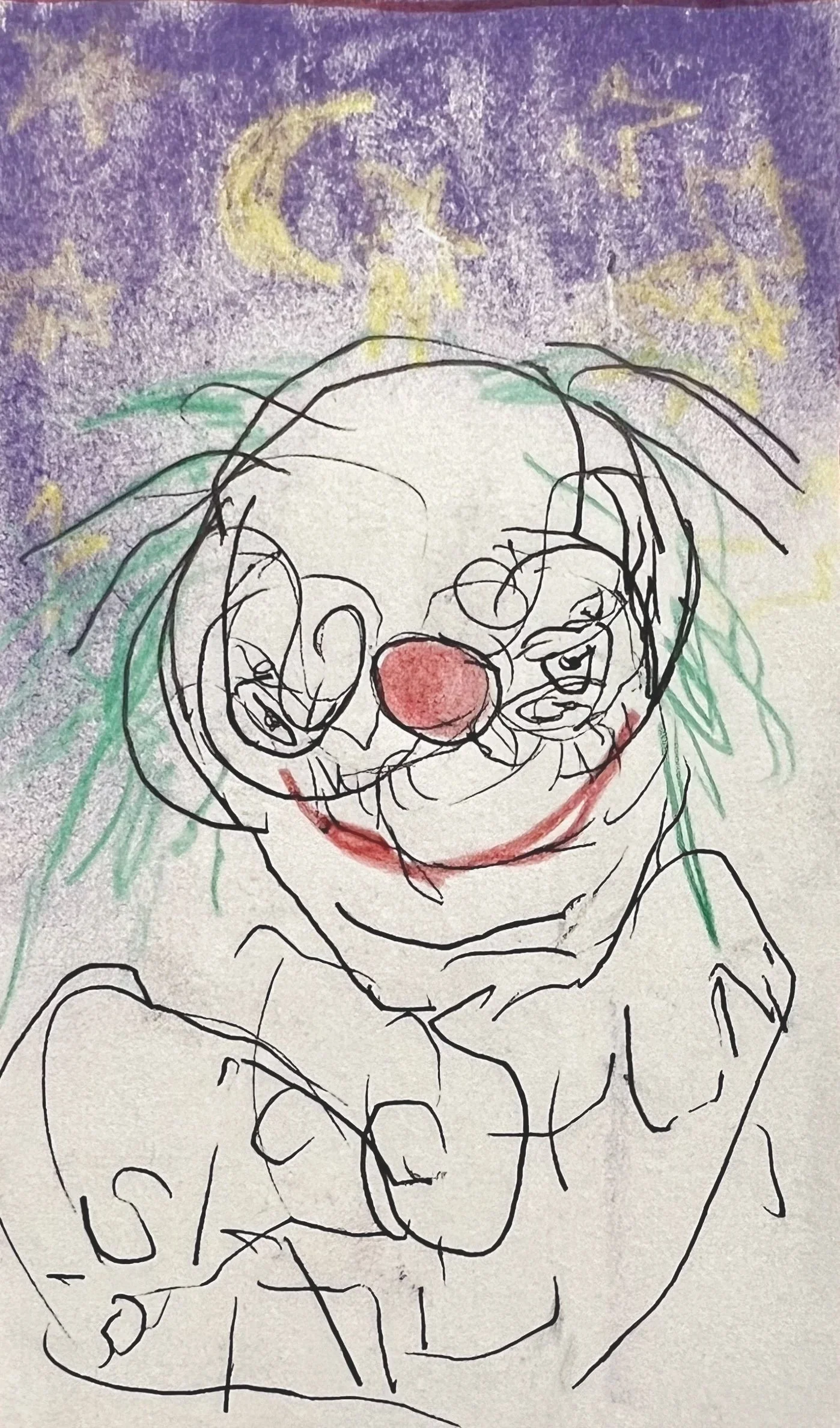 Claus 2023,
colored pencil and pen on paper
10,5 x 14,8 cm