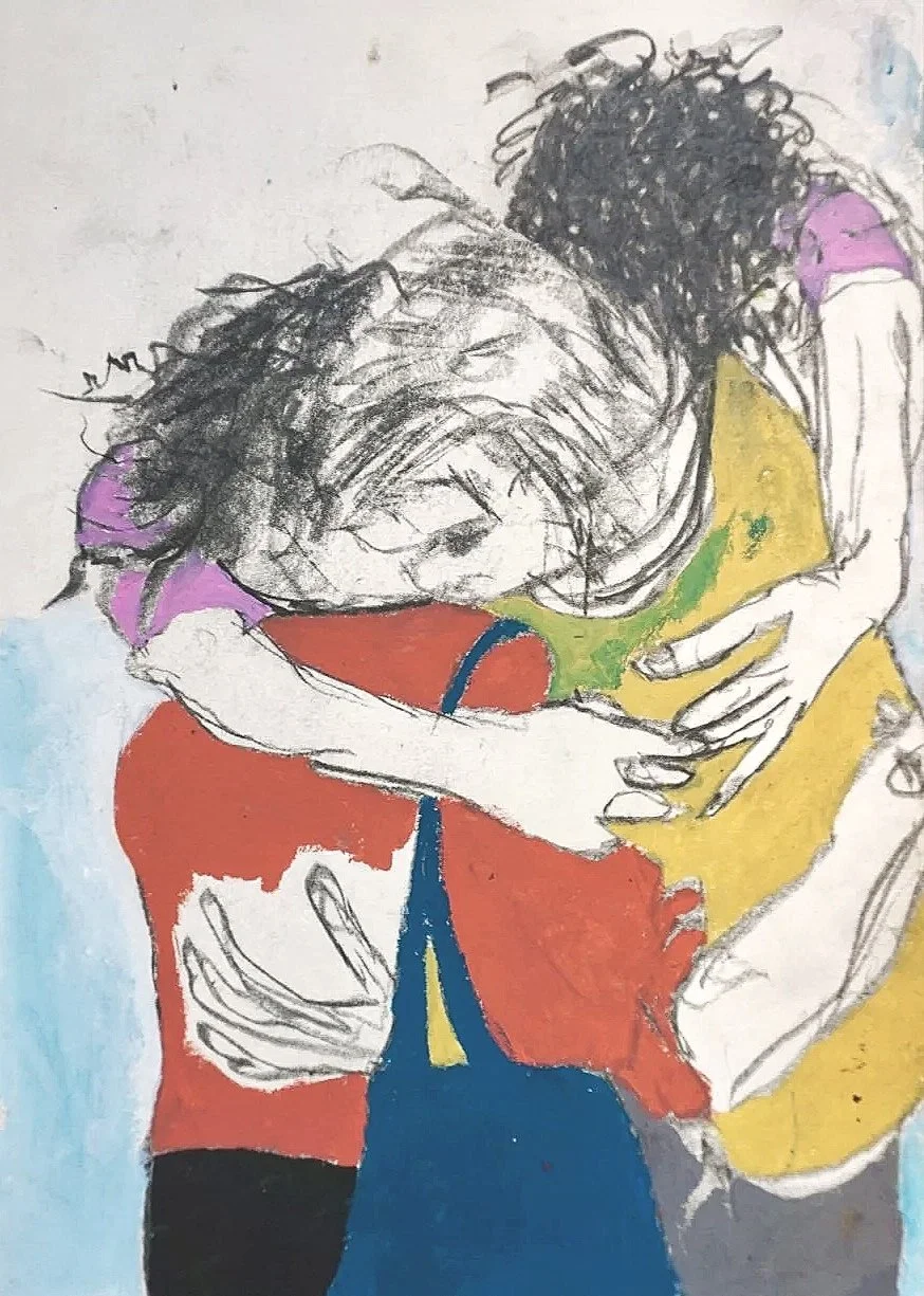 Together 2024,
acrylic and charcoal on paper
21,0 x 29,7 cm