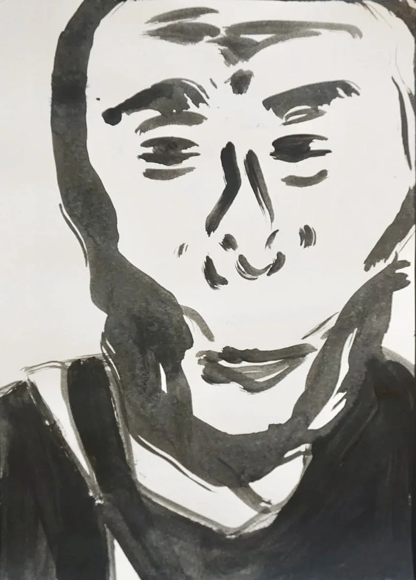 Dalai Lama 2024,
ink on paper
21,0 x 29,7 cm