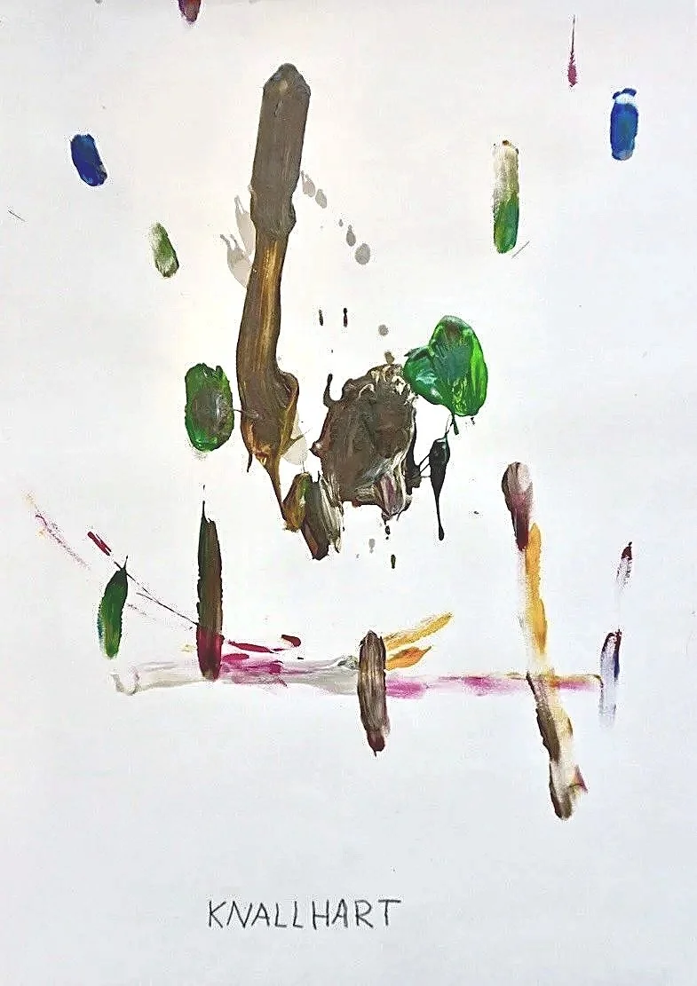 Knallhart 2024,
acrylic and graphite on paper
29,7 x 42,0 cm