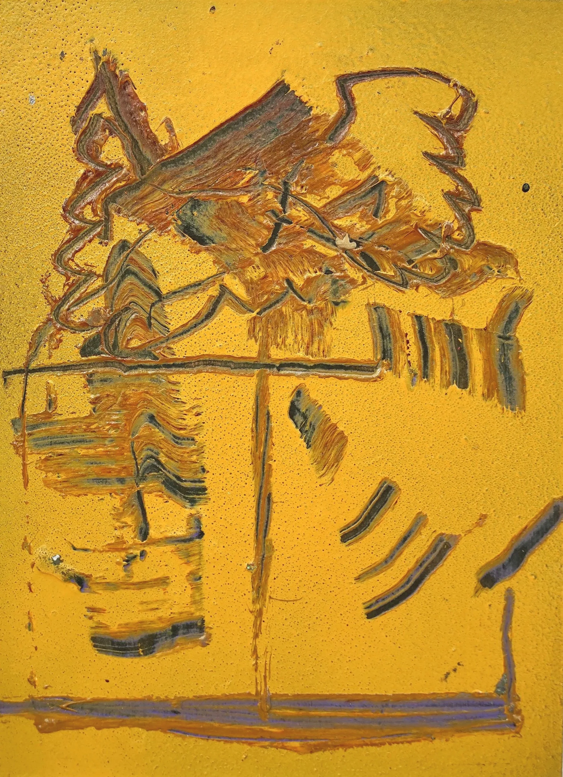 Untitled 2024
acrylic and grinding machine on MDF-block
13 x 18 cm