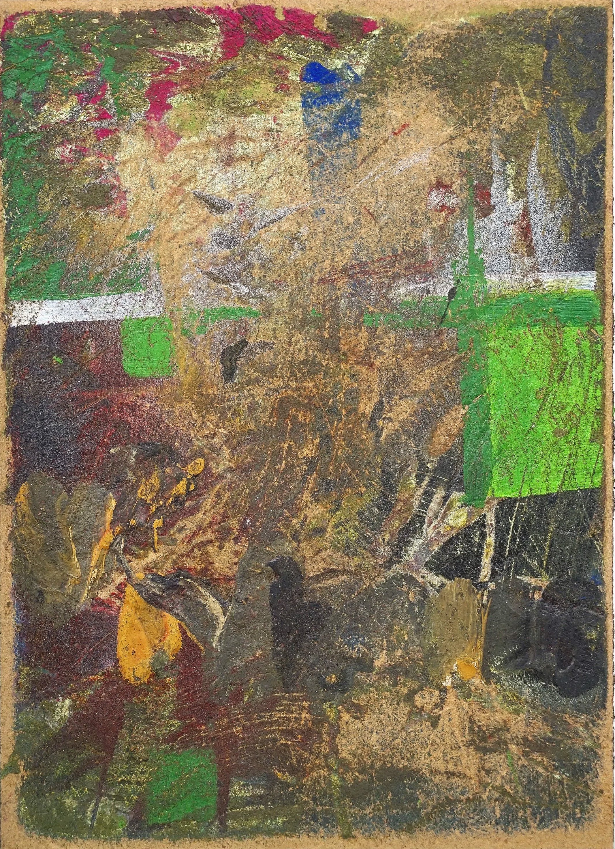 Untitled 2024
acrylic and grinding machine on MDF-block
13 x 18 cm