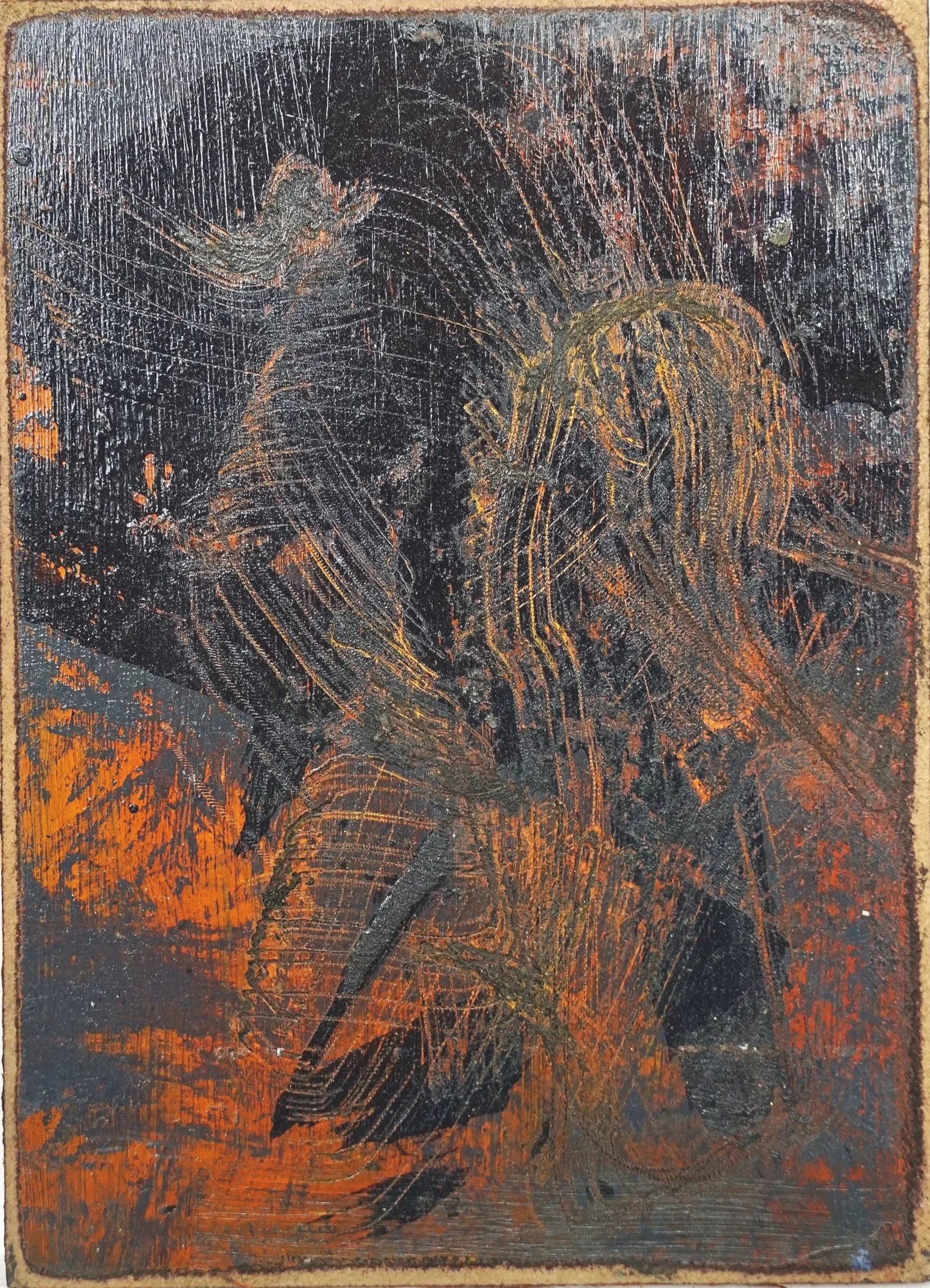 Untitled 2024
acrylic and grinding machine on MDF-block
13 x 18 cm