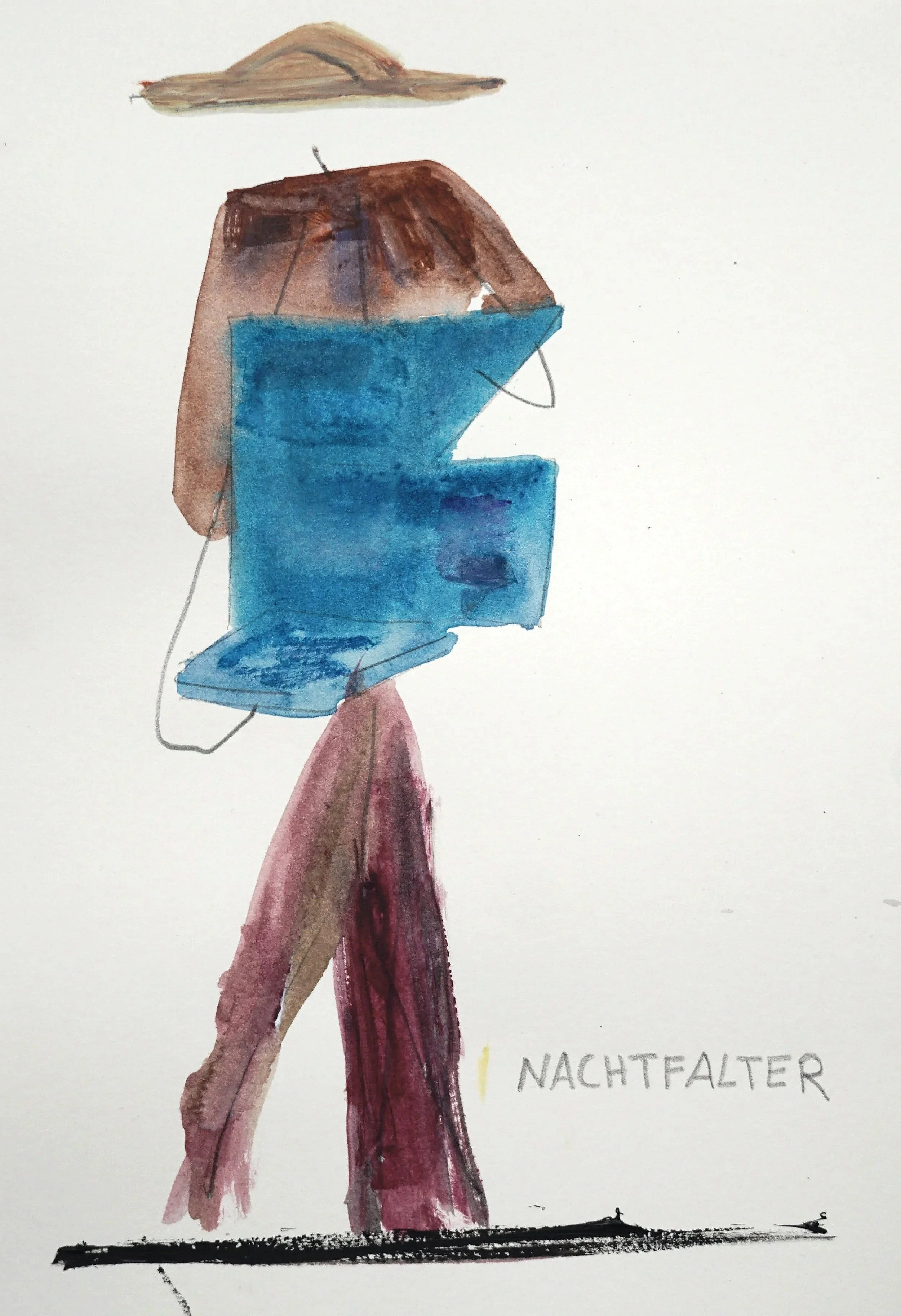 Nachtfalter 2026,
acrylic and graphite on paper
21,0 x 29,7 cm