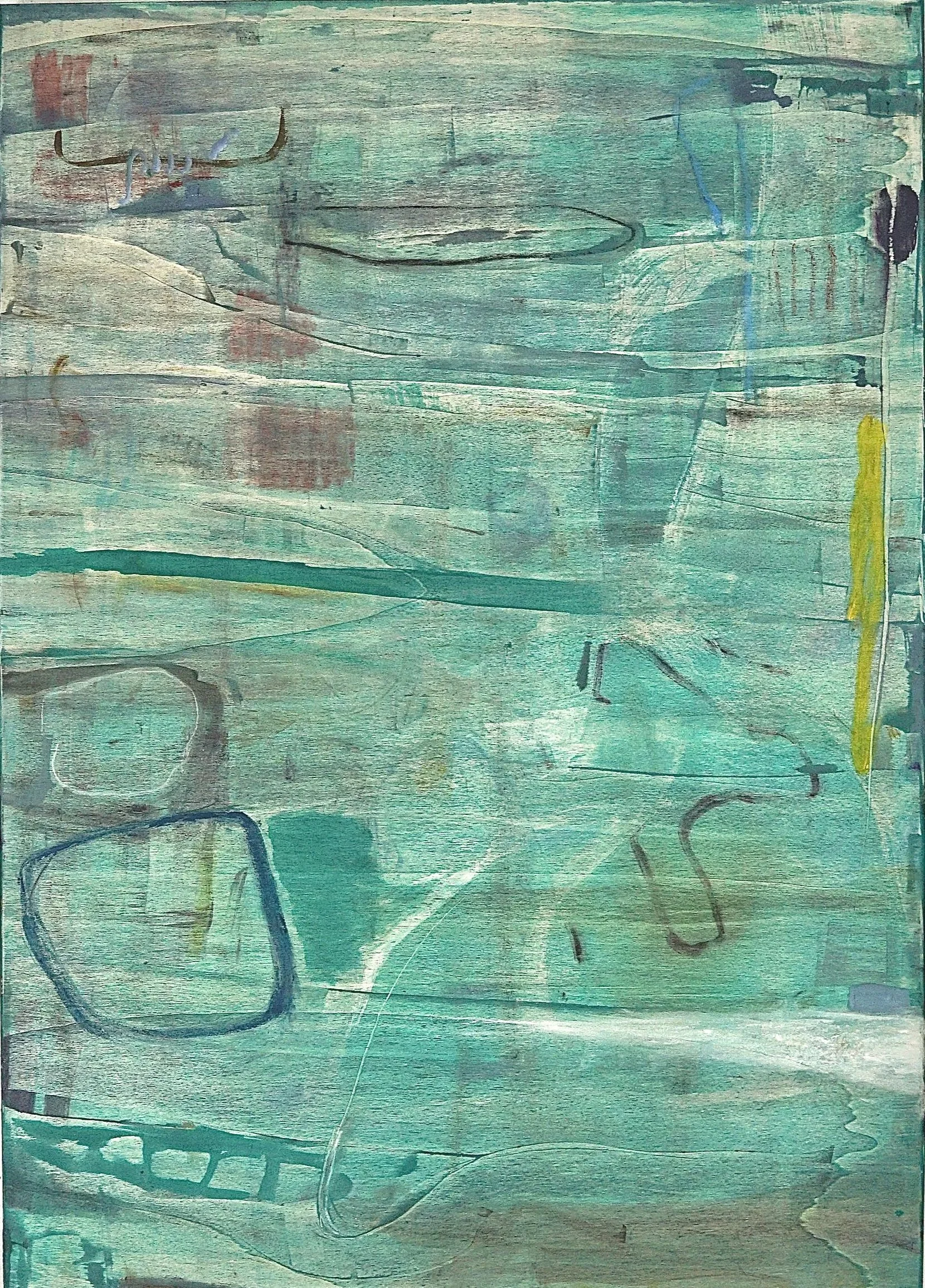 Untitled, 2026
70 x 100 cm
Acrylic and Oil pastel on wooden canvas