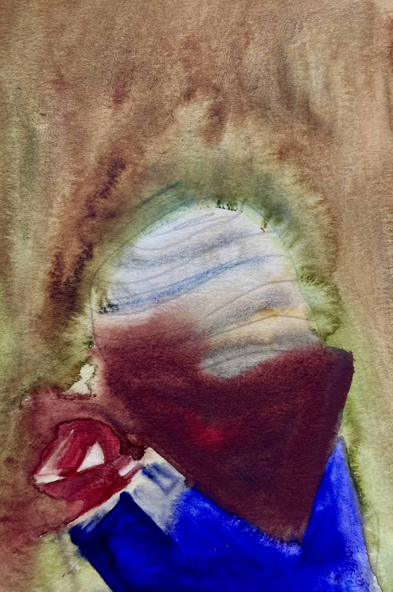 Titel 2026,
watercolor on paper
11,5  x 17,0 cm