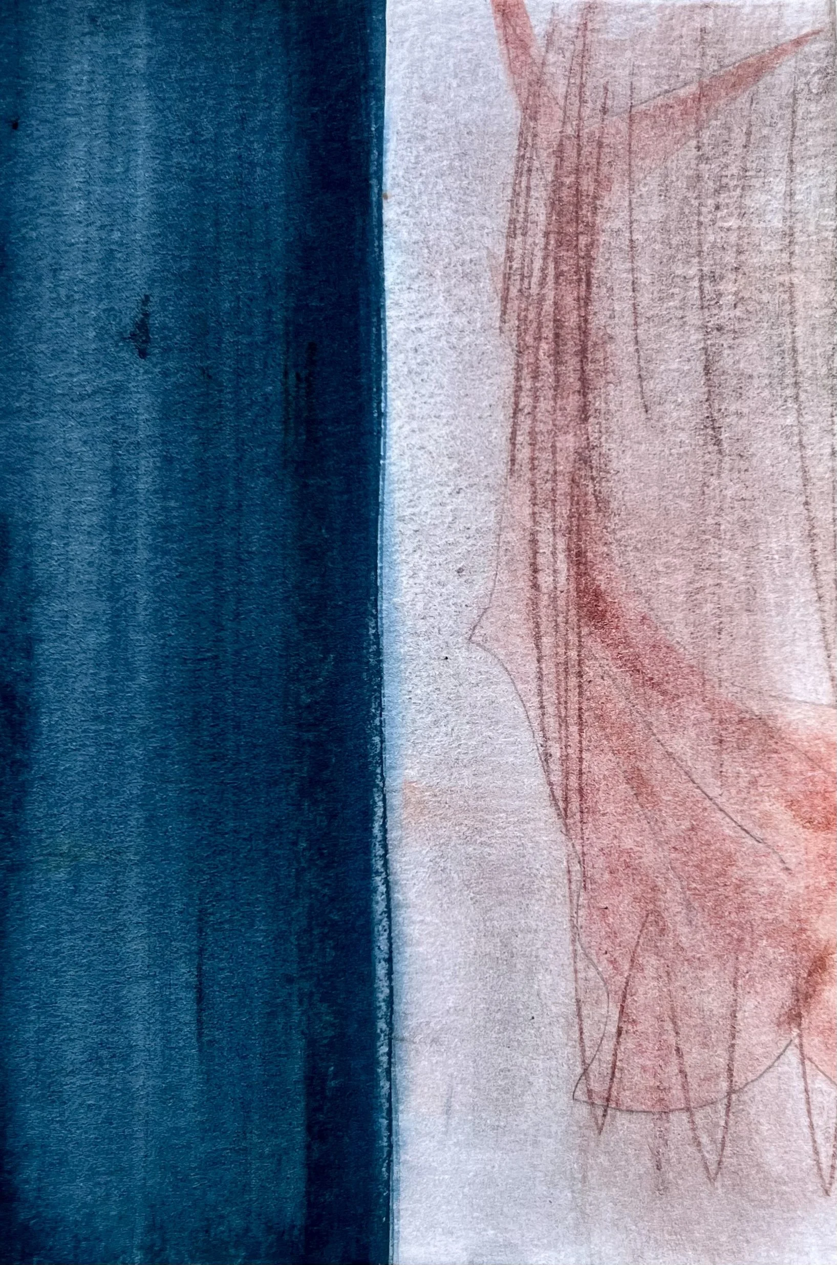 Titel 2026,
watercolor on paper
11,5  x 17,0 cm