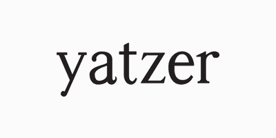 The word "yatzer" written in black lowercase letters on a white background.