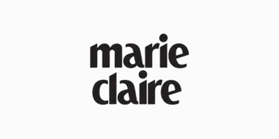 Marie Claire magazine logo in black text on a white background.