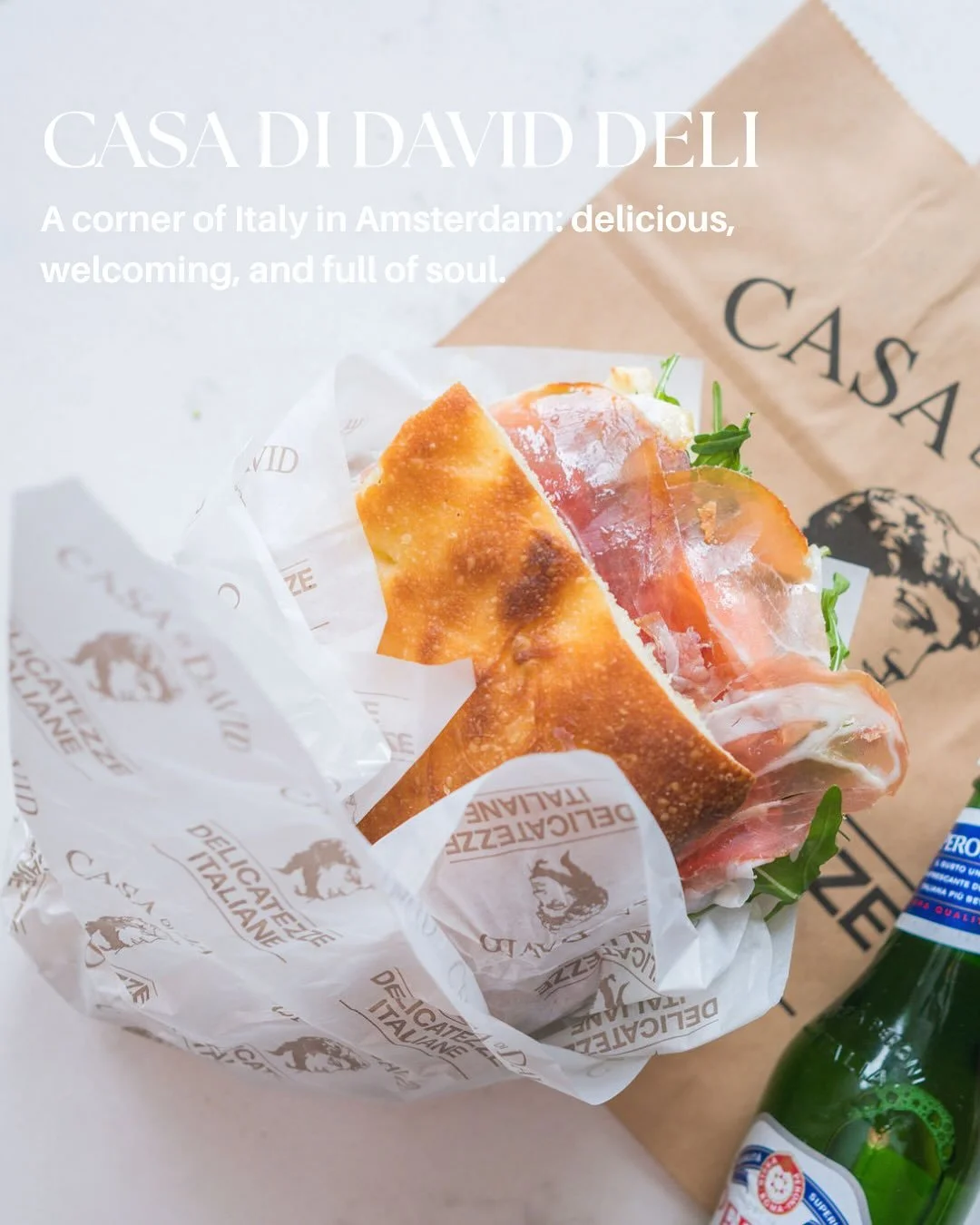 POP Studio welcomes: @casadidavid.deli who brings the authentic taste of Italy to Amsterdam. Known for its freshly baked focaccias and carefully selected Italian delicacies, the deli offers a true Italian experience. Casual, flavorful, and full of so