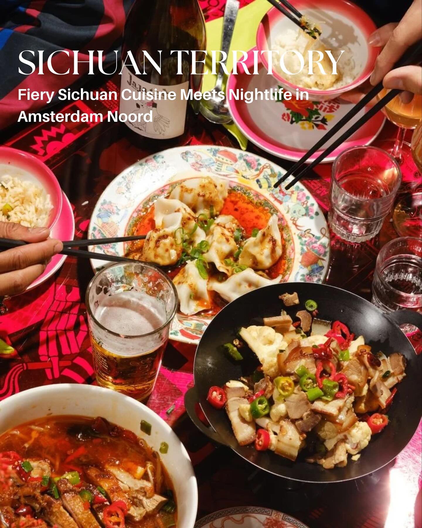 POP Studio welcomes @sichuan_territory 🌶️ where fiery Sichuan cuisine collides with the nightlife of Amsterdam-Noord.

In a striking glass greenhouse next to Garage Noord, on the &ldquo;Noord Strip&rdquo;, bold flavors meet art, music, and community