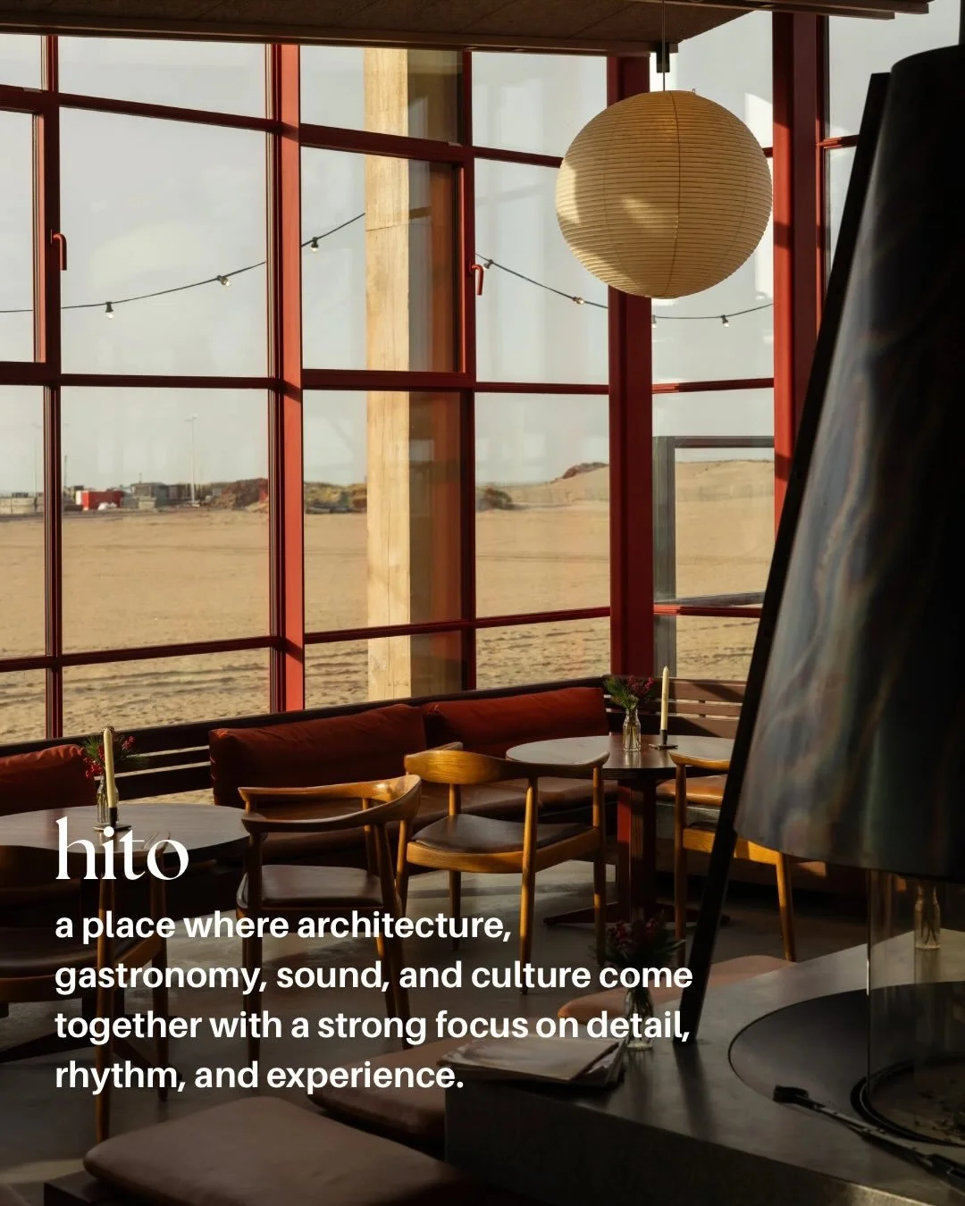 POP Studio welcomes: @hito.scheveningen 

hito is more than a coastal destination: it&rsquo;s a place where architecture, gastronomy, sound, and culture come together with a strong focus on detail, rhythm, and experience. 

From seasonal dishes to ja