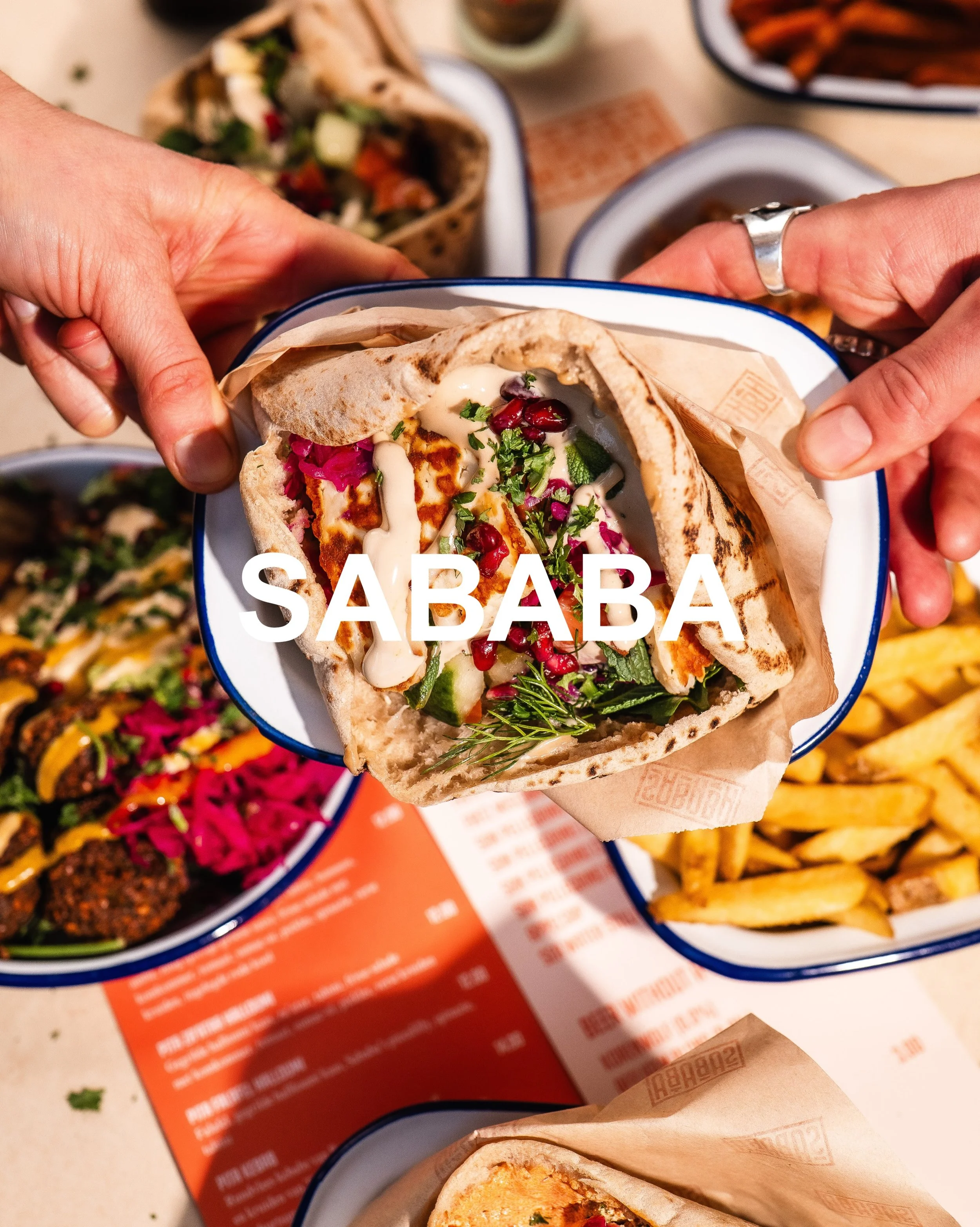 POP Studio welcomes @sababa.food 🥙 

Five friends, a trip, and a lot of good food&hellip;
That&rsquo;s where Sababa began.

Now it&rsquo;s all about sharing those flavors with you: fast, fresh and full of soul.

With POP Studio now for PR &amp; comm