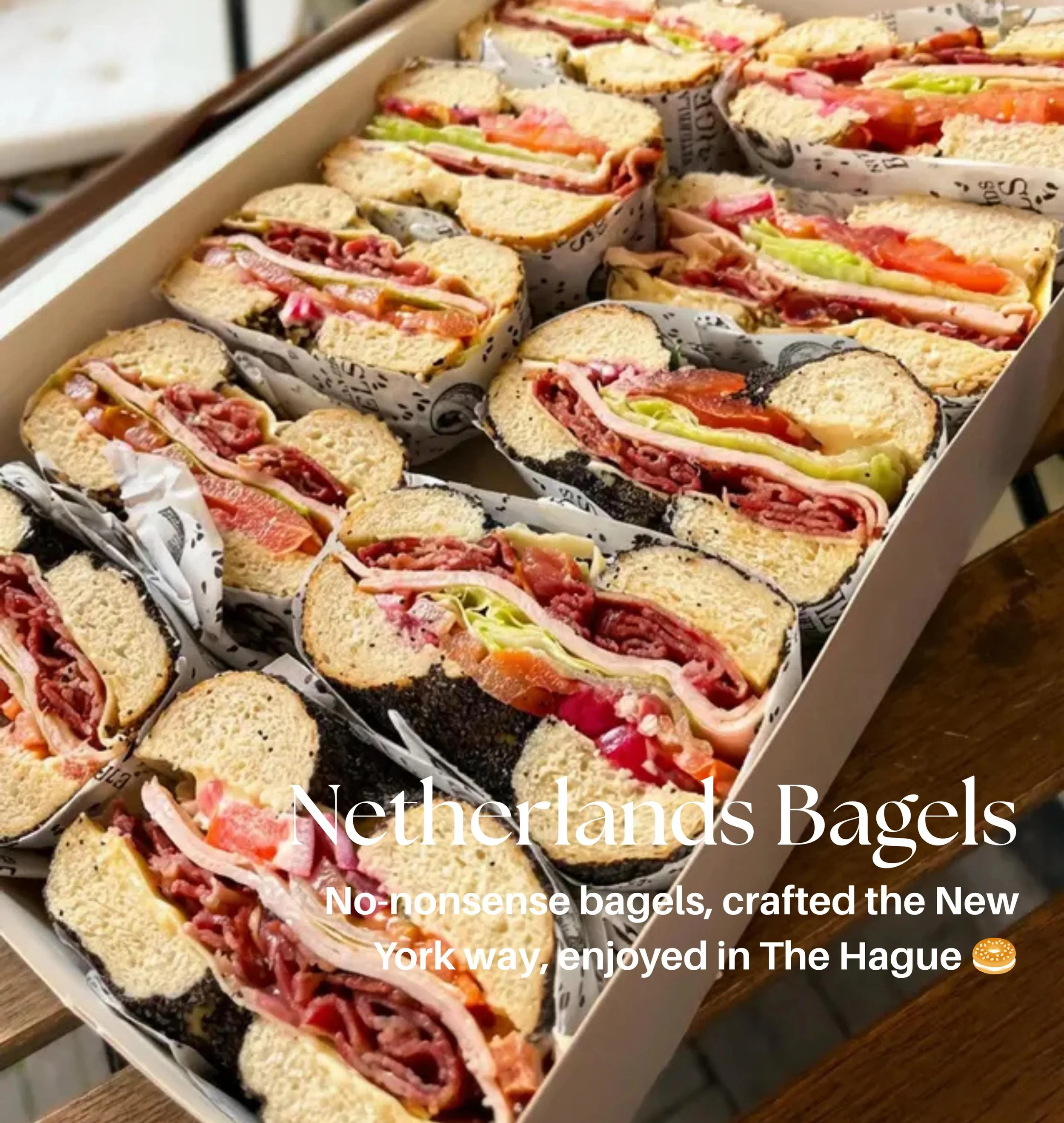 POP Studio welcomes Netherlands Bagels 🥯 

Freshly baked, no-nonsense bagels. Crafted the New York way and enjoyed in city centre of The Hague. 

With POP Studio now for PR, communications &amp; socials.

#NetherlandsBagels #prbureau #denhaagfood #p