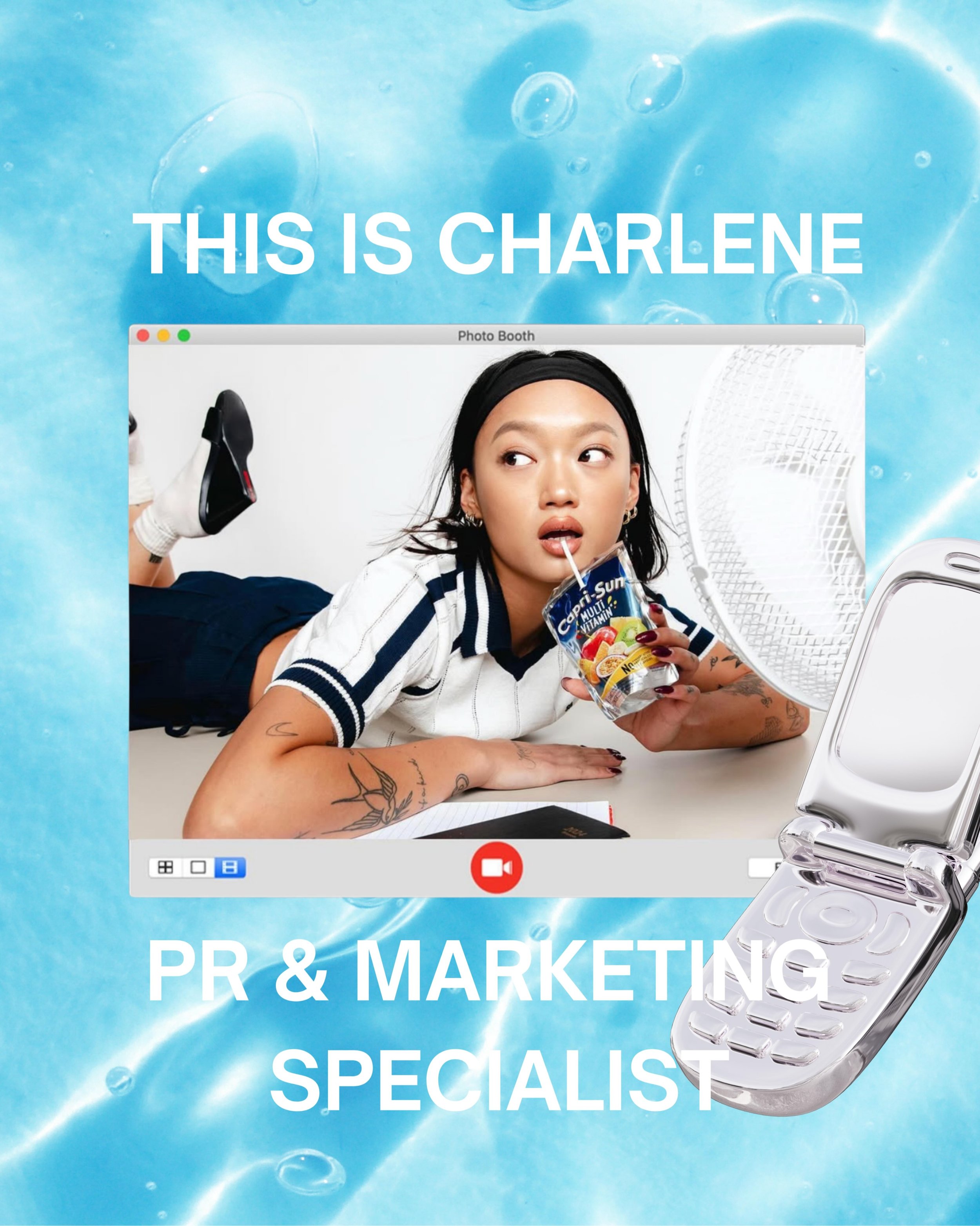 Meet the founders ✨
This is Charlene: co-founder of POP Studio. 28, mum to a daughter (and Julien&rsquo;s goddaughter) and proudly the Type A of the duo 👯&zwj;♀️ 

She&rsquo;s in charge of press releases, pitches and basically anything that needs to