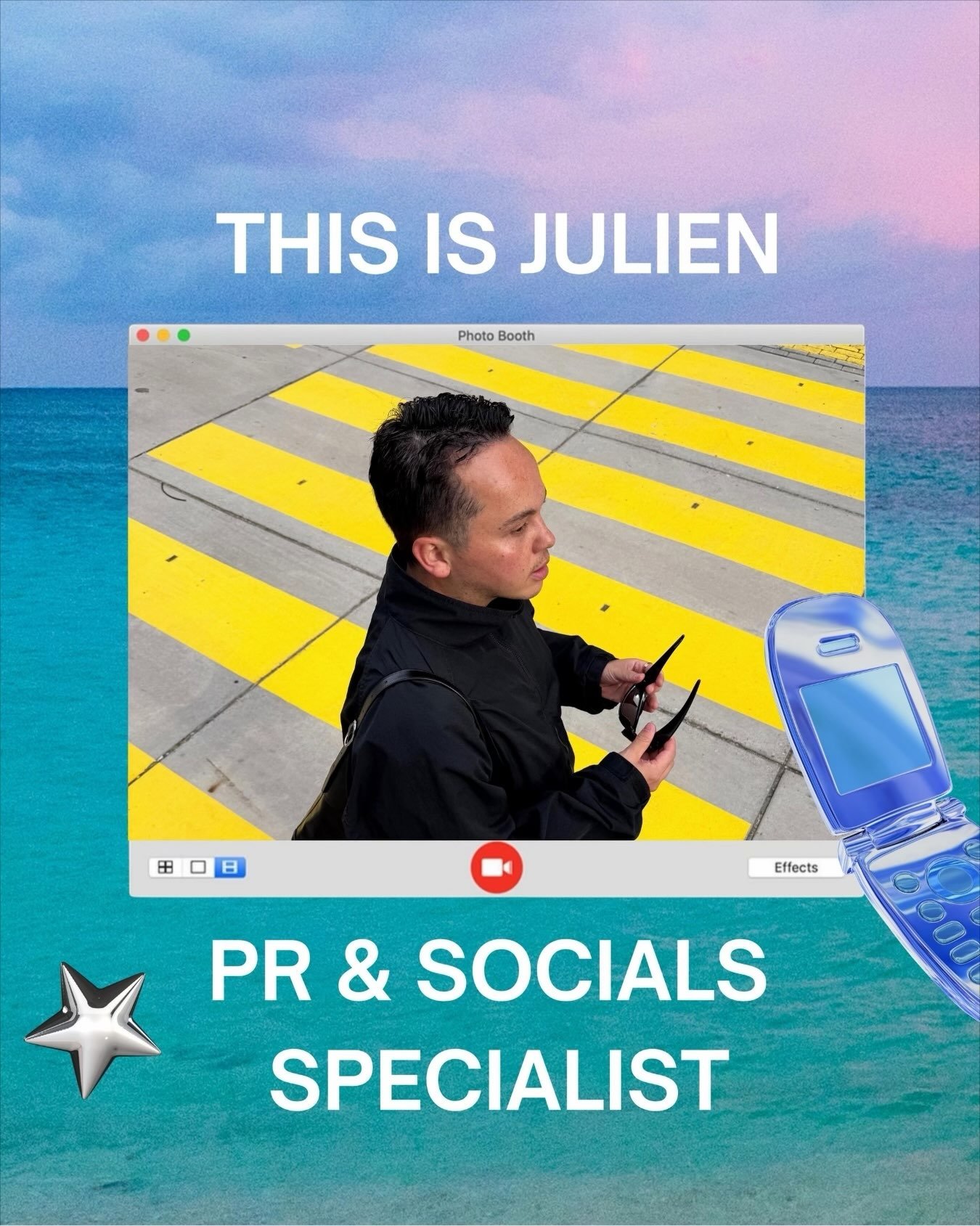 Meet the founders ✨
This is Julien: co-founder of POP Studio. 34, on the hunt for a baby 🐶 and very happy to be the Type B of the duo 👯&zwj;♀️ (Charlene puts basically everything in his calendar anyway)

When it comes to PR, Julien and Charlene com