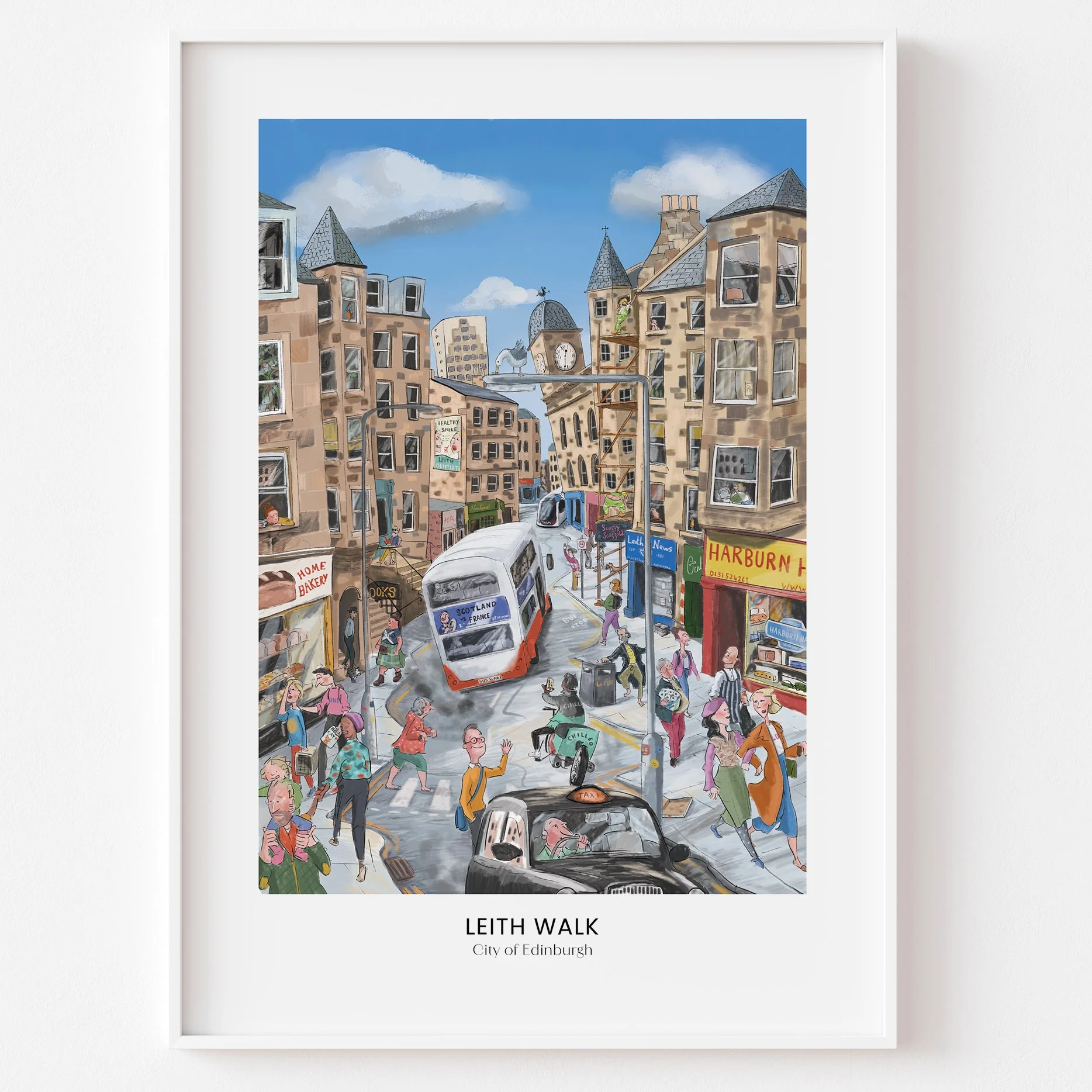 A3 Signed Print | Leith Walk