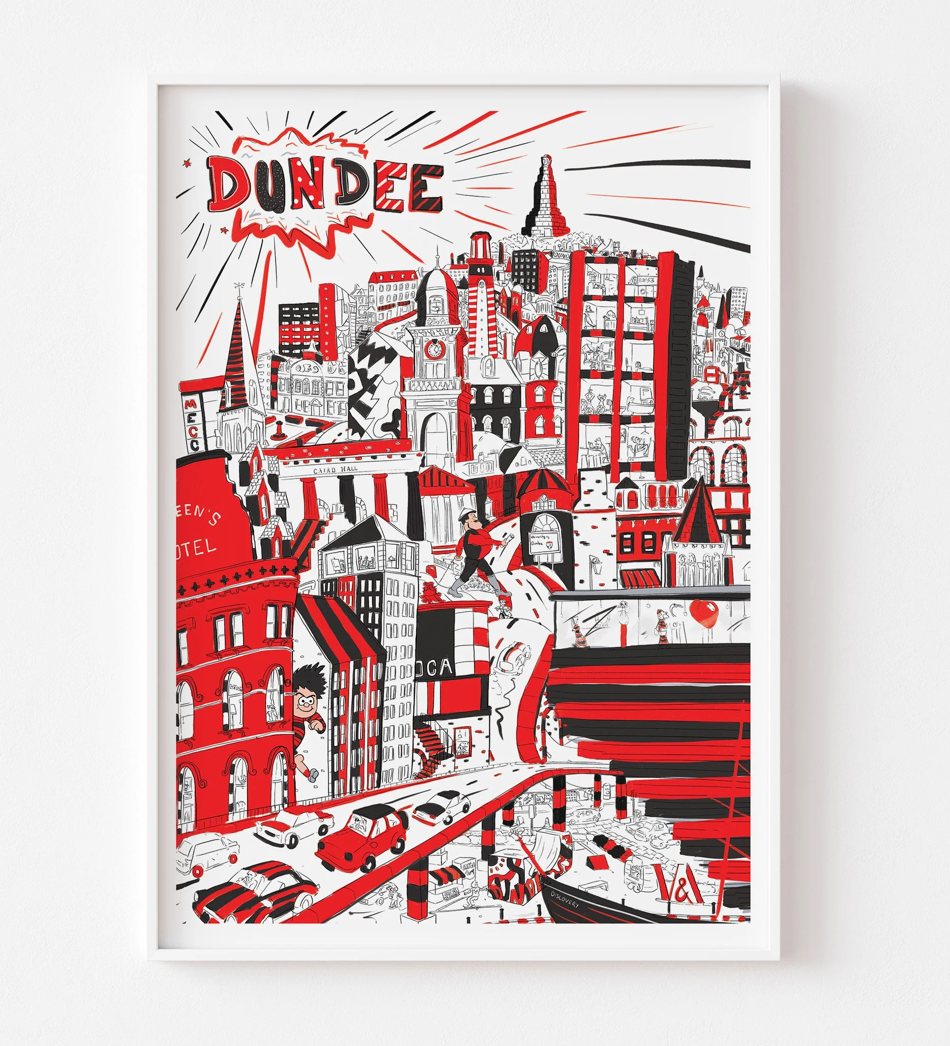 A3 Signed Print | Dundee | Beano Inspired