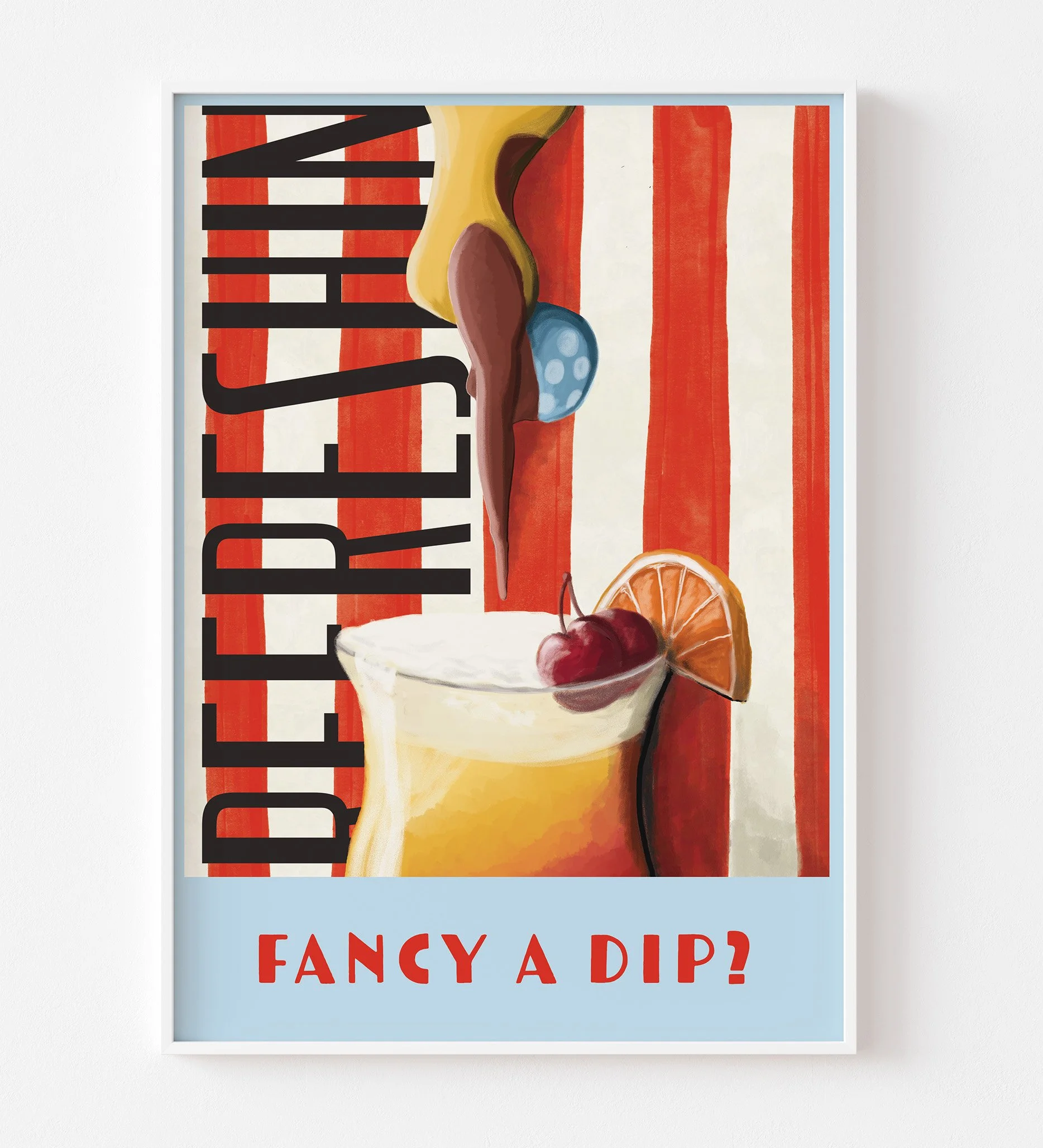 A4 Signed Print | Fancy a dip