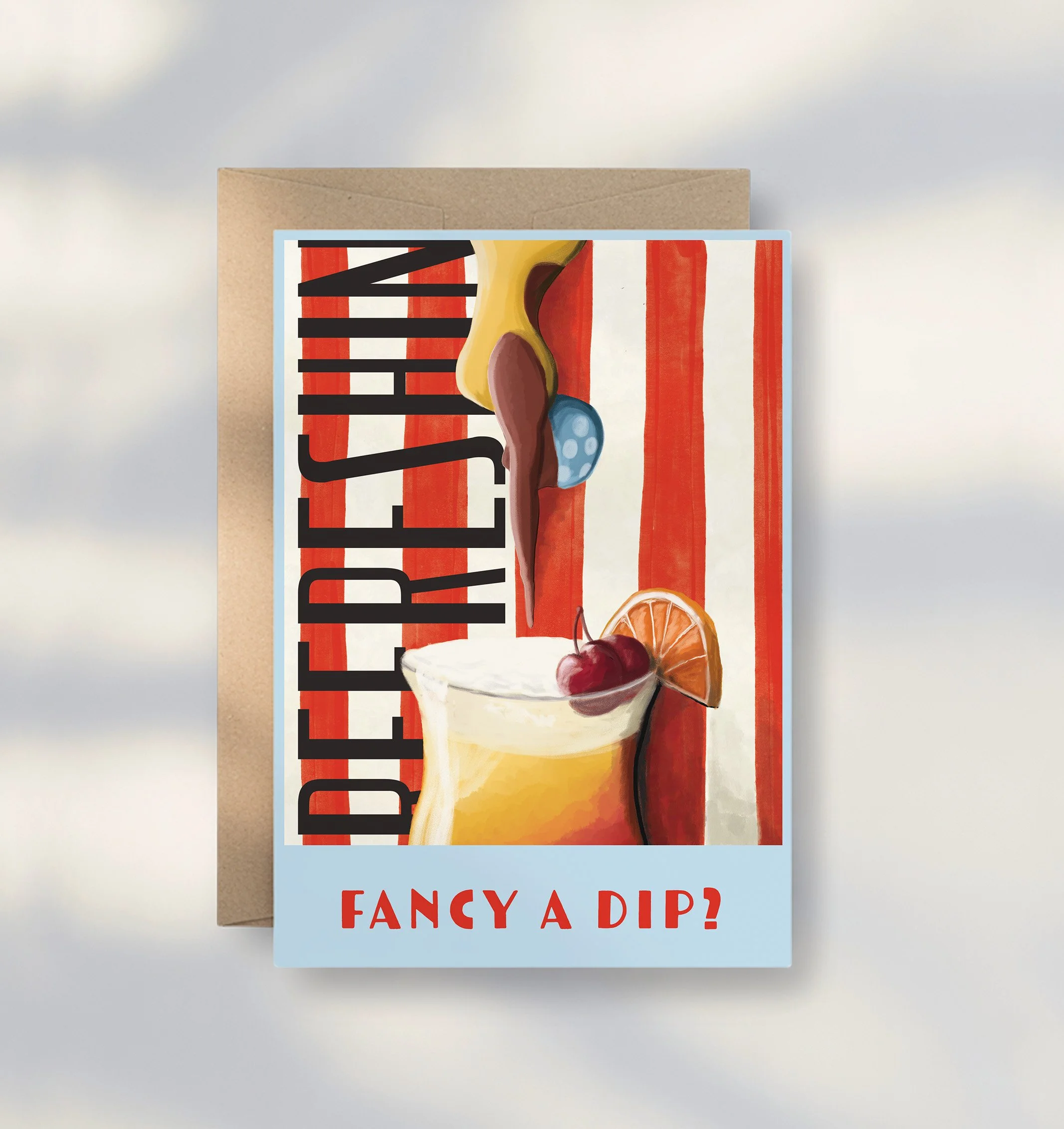 Fancy a dip? | A6 Greeting Card
