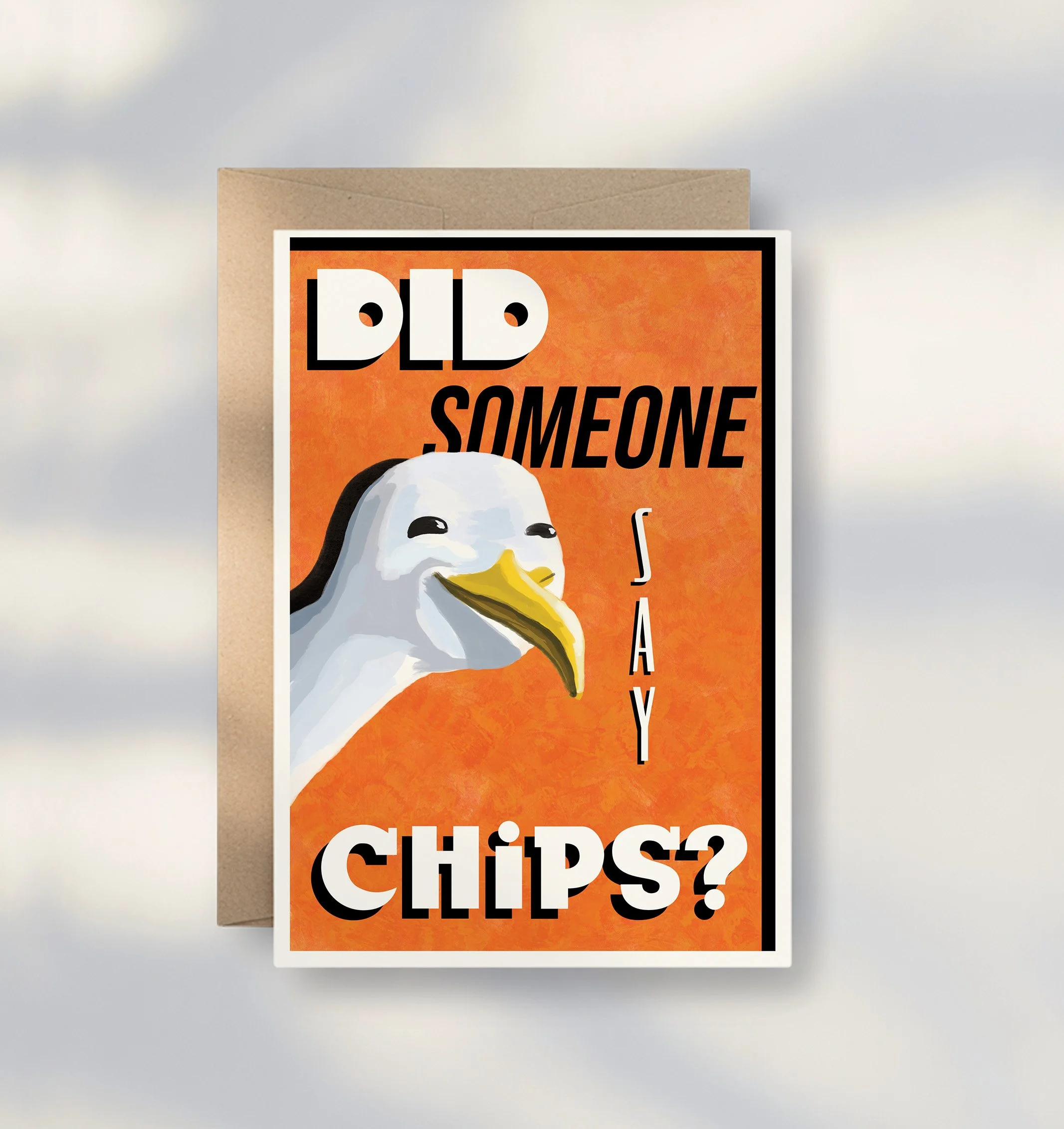 Hungry Gull | A6 Greeting Card