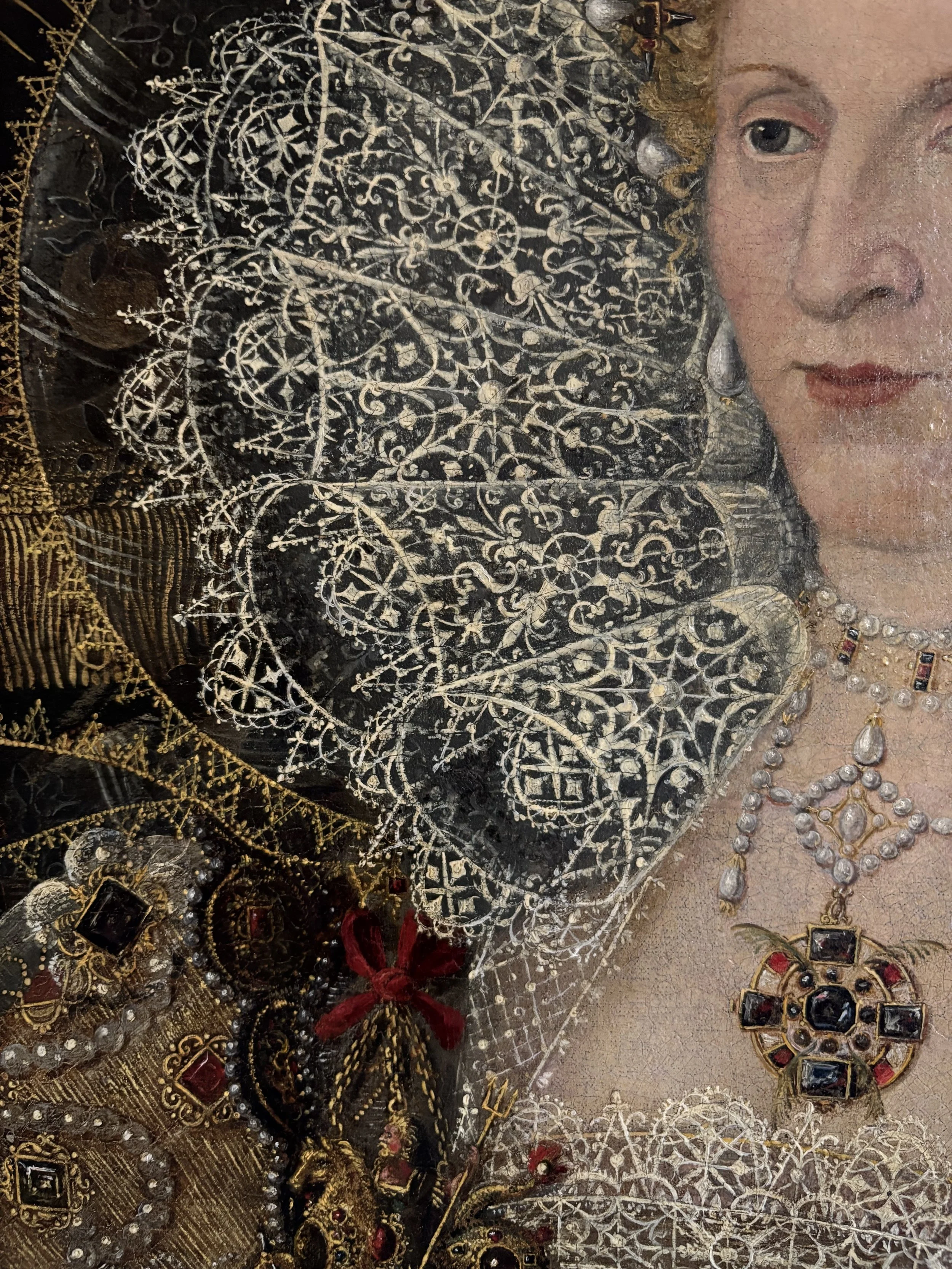 Important Tudor portraits handled with extreme care and precaution