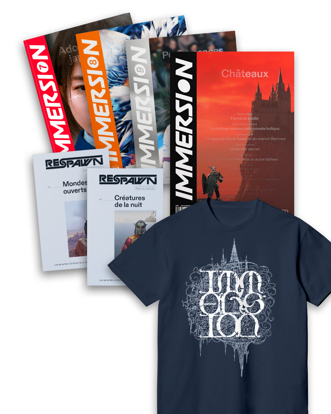 Pack Complet Immersion 7 + 8 + 9 + 10 + T-shirt + Respawn 1 & 2