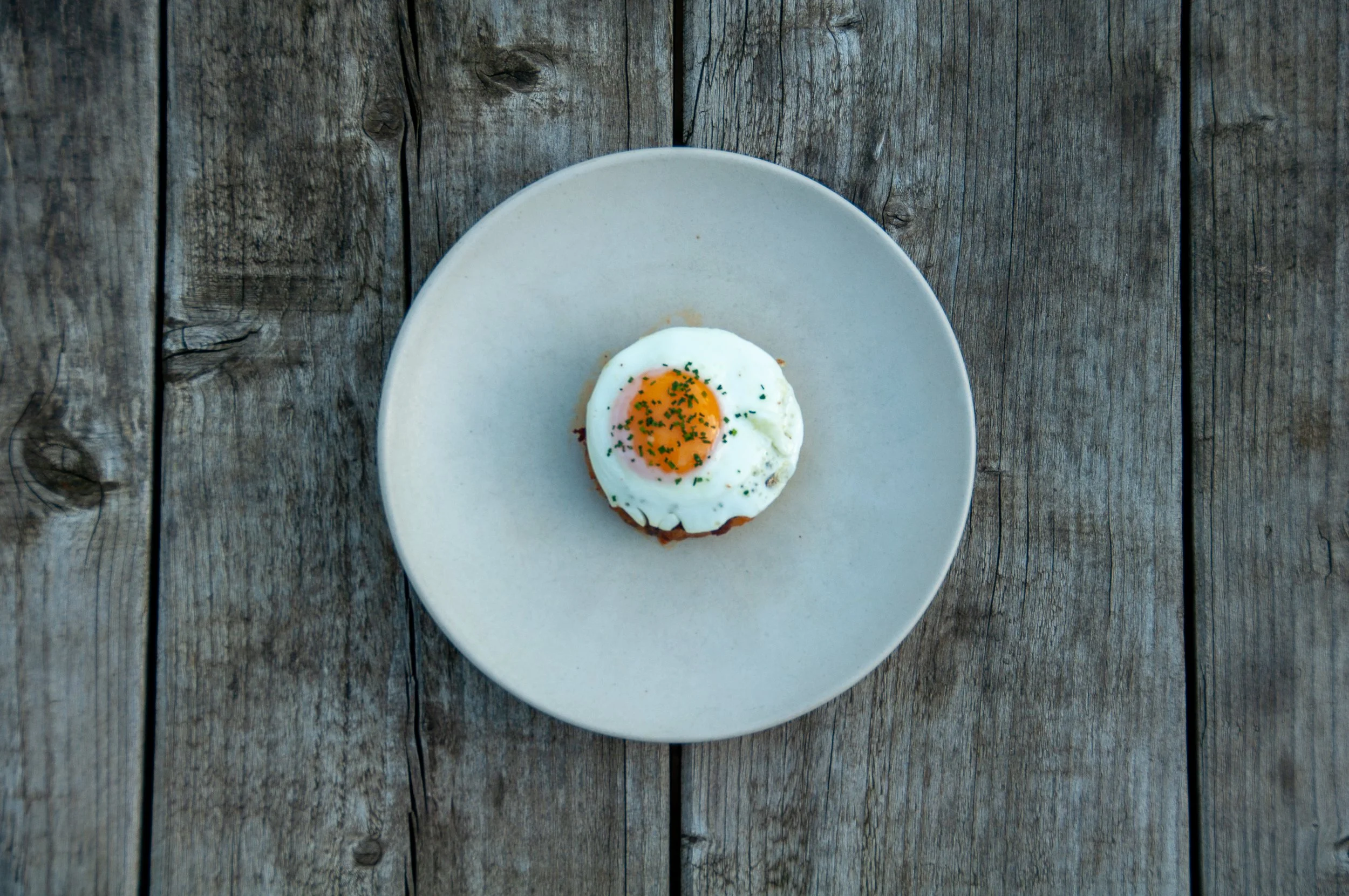 Pork Hash with a Fried Egg