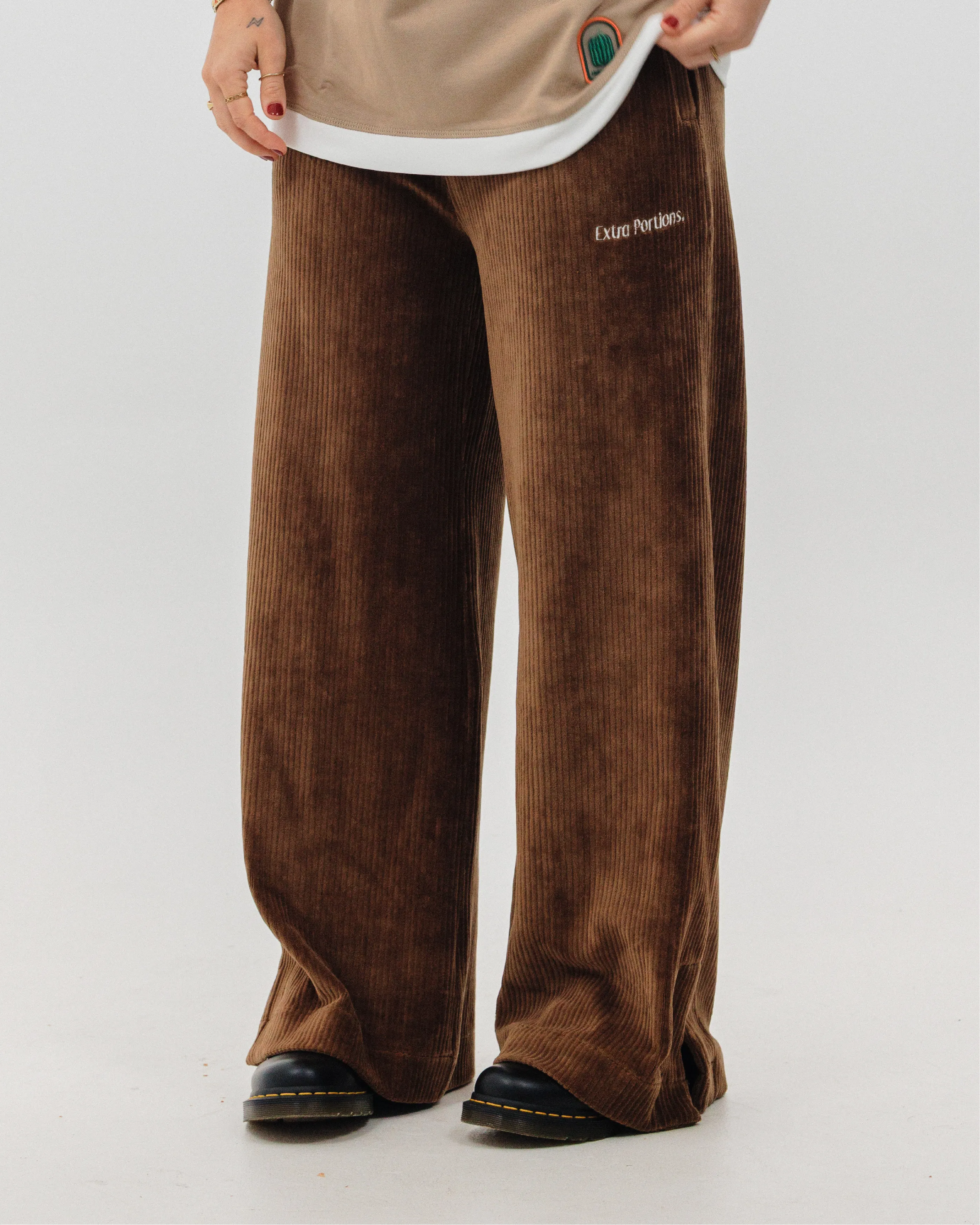 Corduroy Lounge Pants - Brown