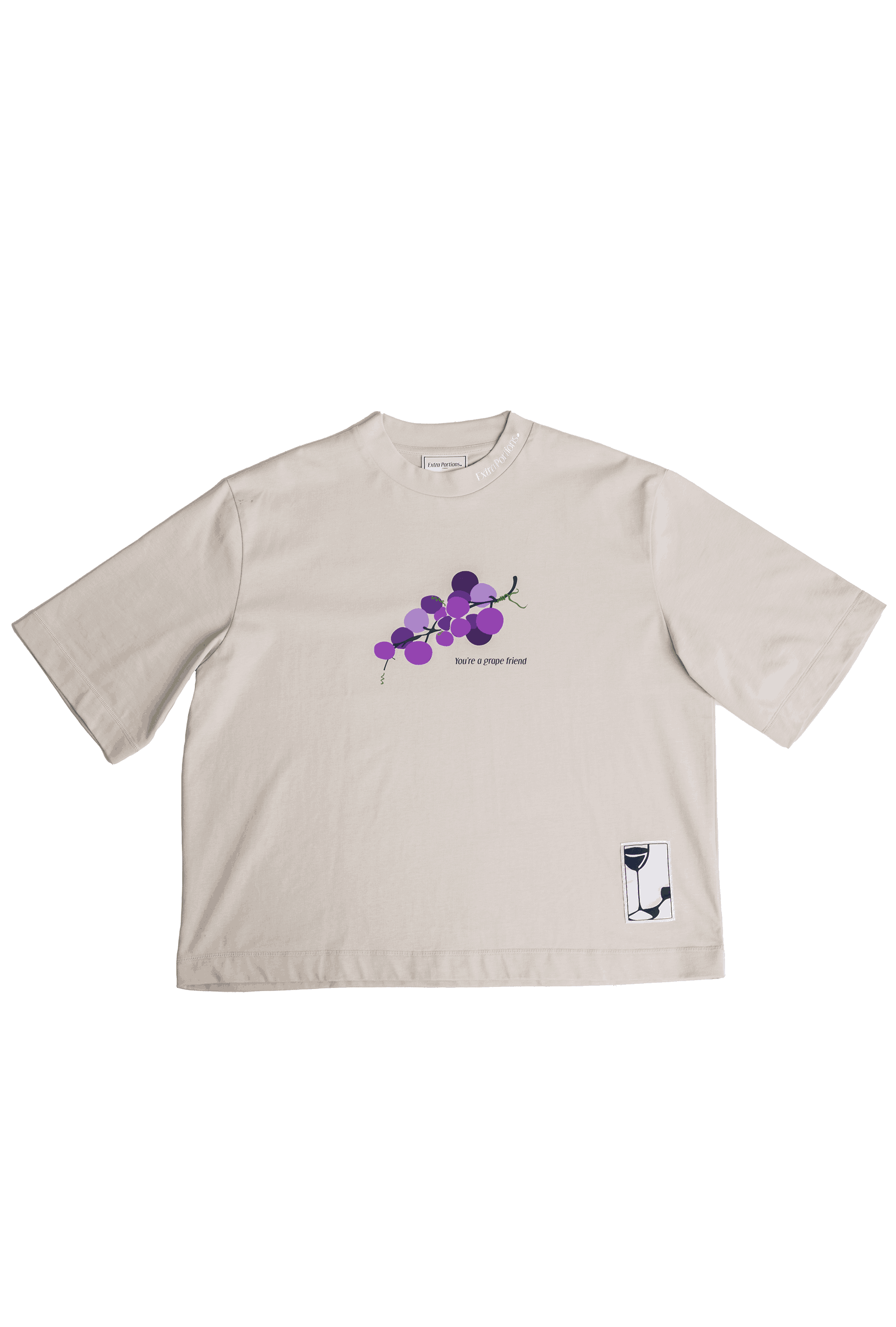 Grape Tee - Taupe