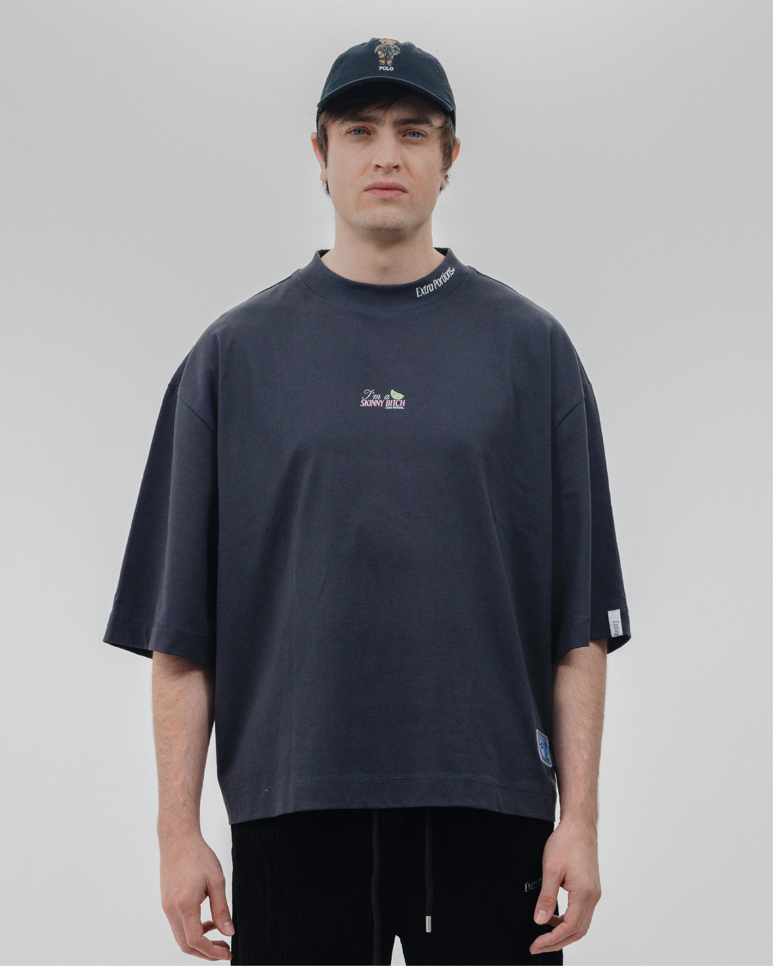 Skinny Bitch Tee - Charcoal