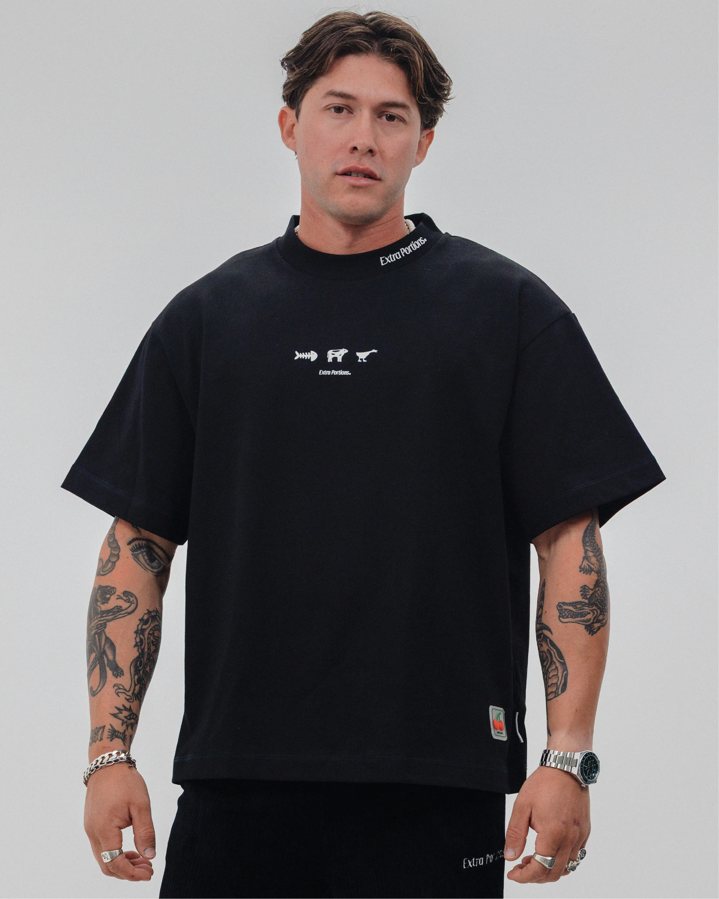 Surf, Turf & Bird Tee - Black