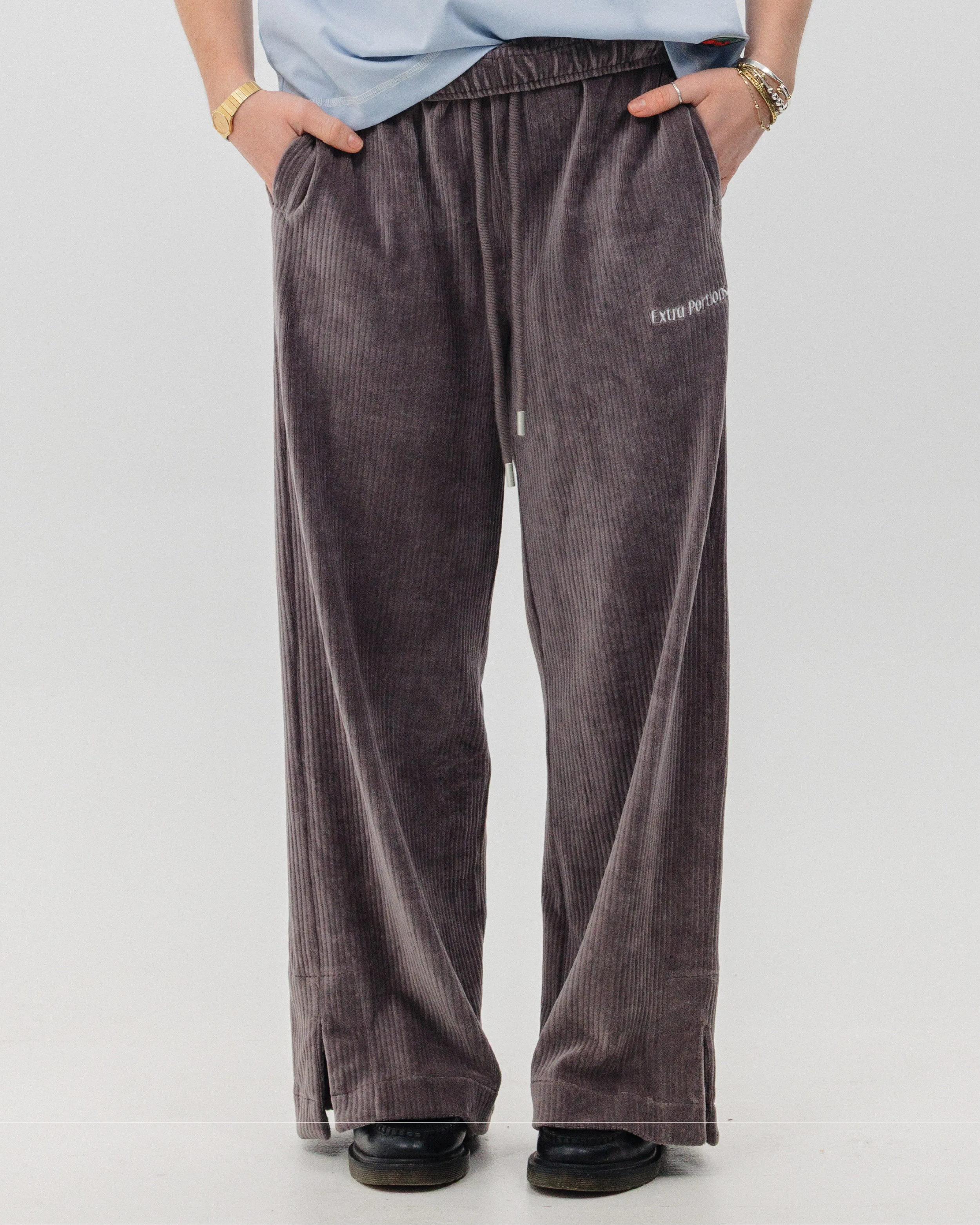 Corduroy Lounge Pants - Grey