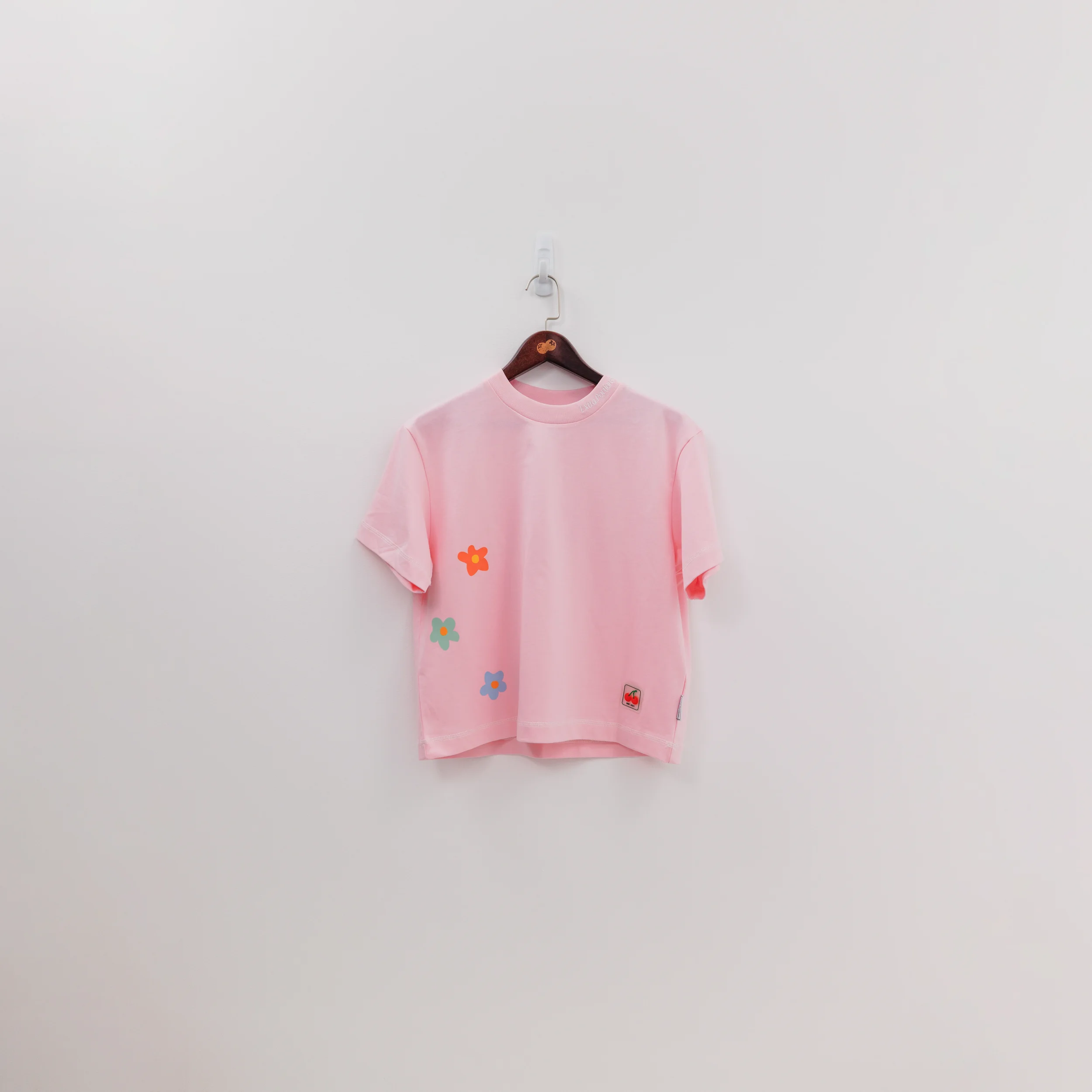 Edible Flowers Tee - Baby Pink