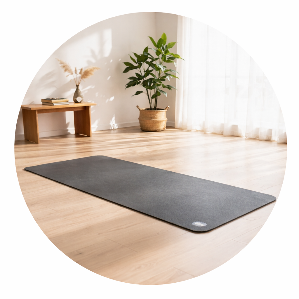Picto Pilates Mat sur Tapis