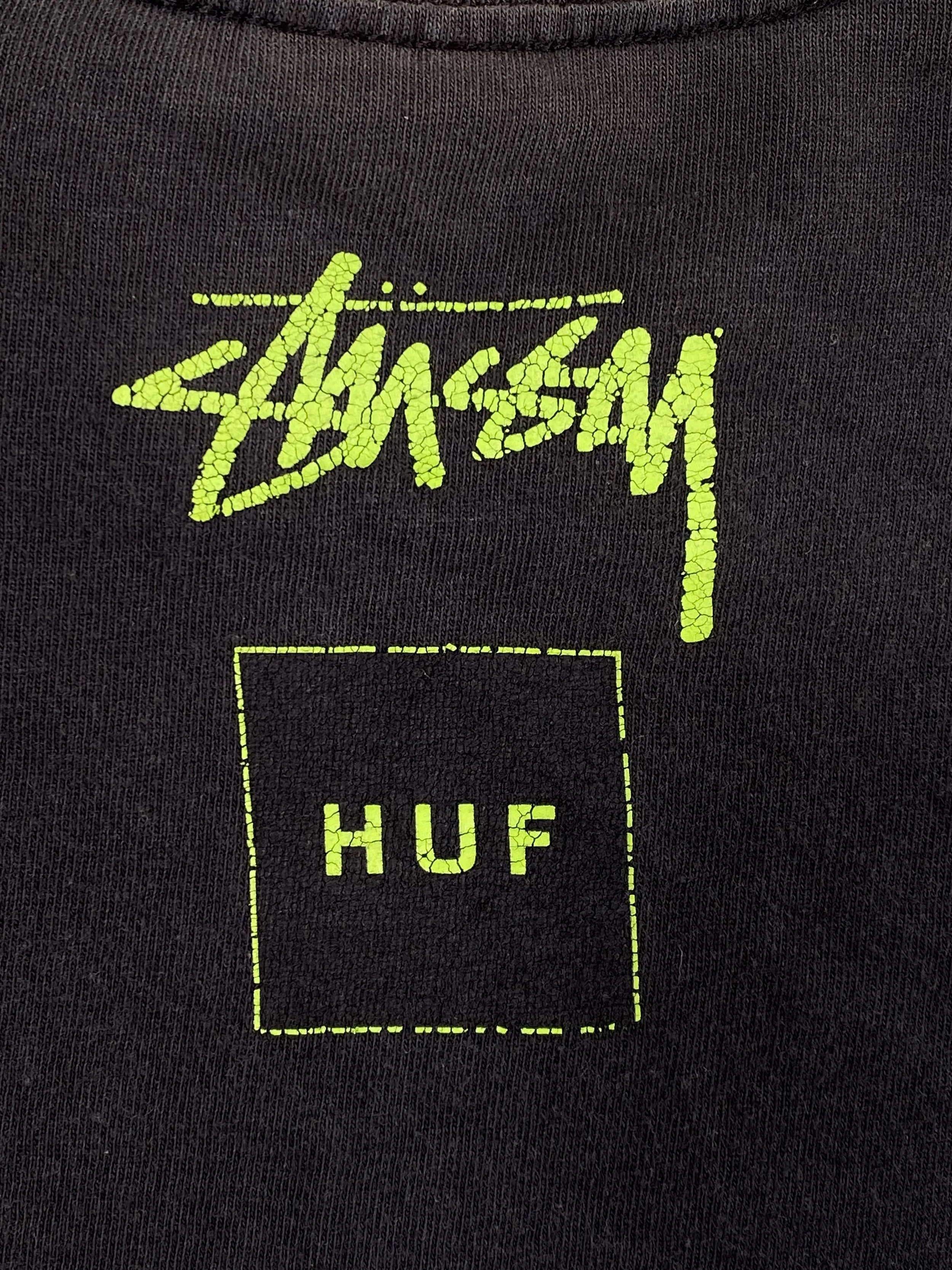 Stüssy x Huf 'Stoops' t-shirt back detail print