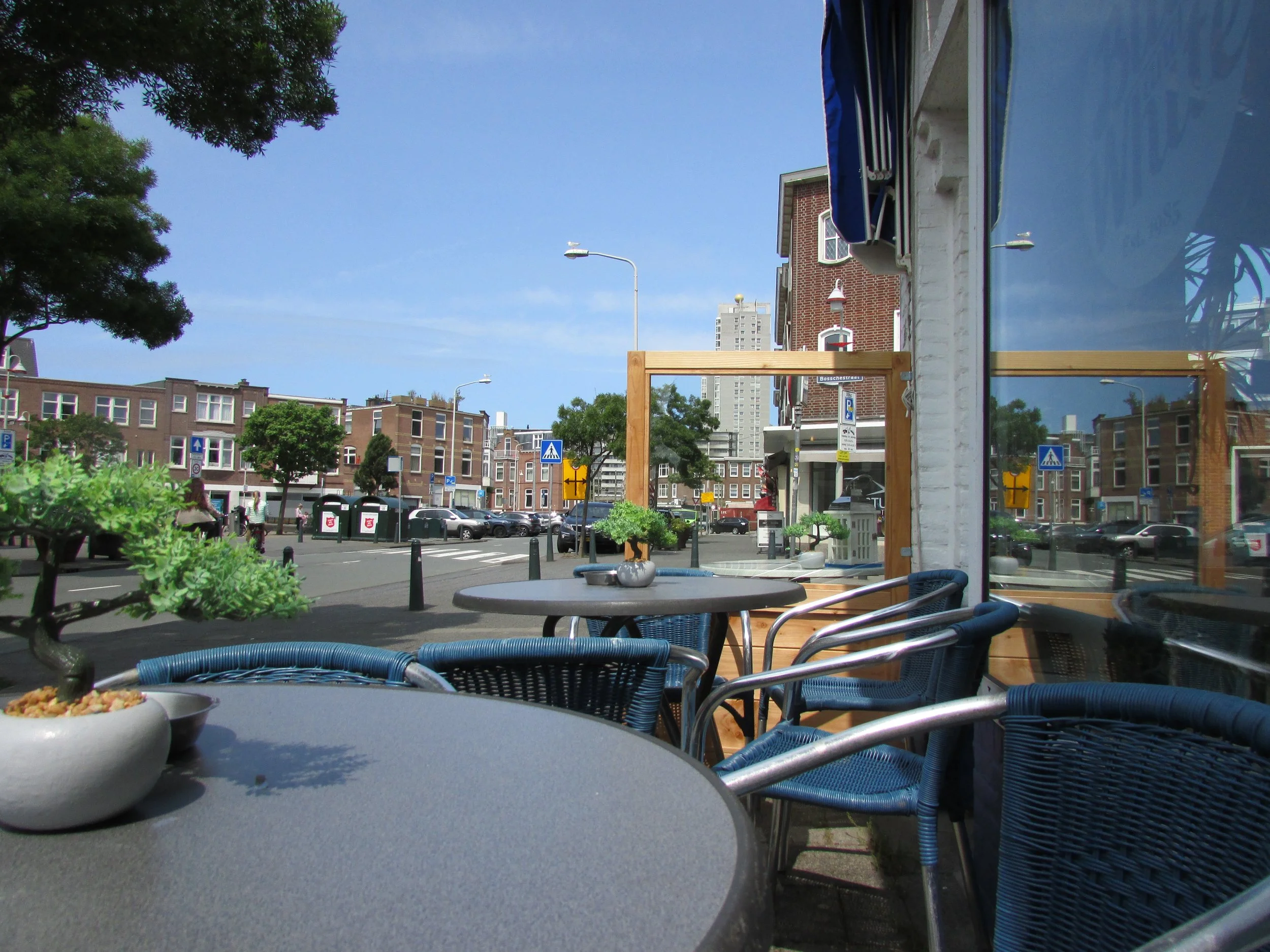 Our terrace in the sun